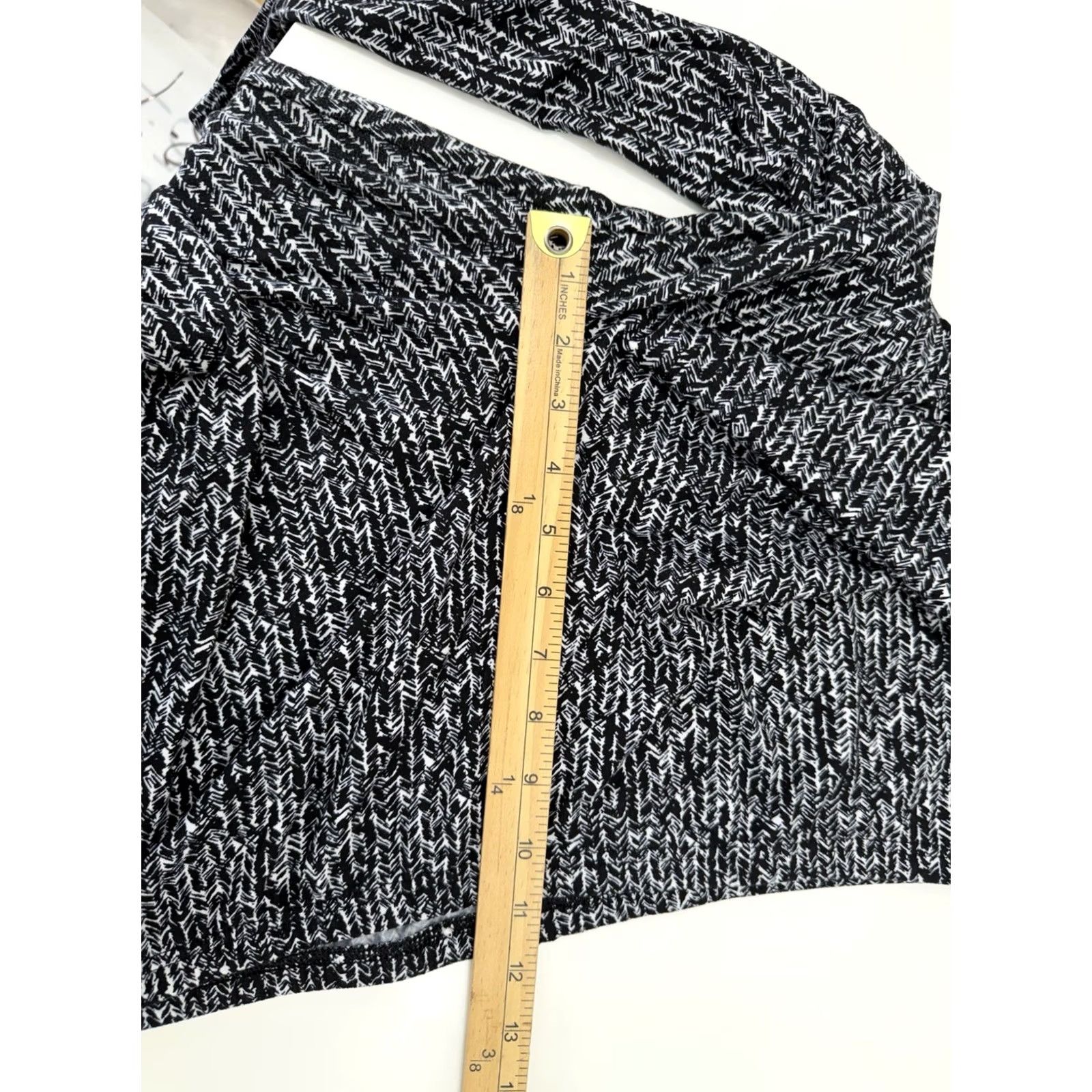 Vintage SO Leggings Size XL Black White Pull On Stretchy Thin Unisex Adults Size 40" / US 18 - 7 Thumbnail