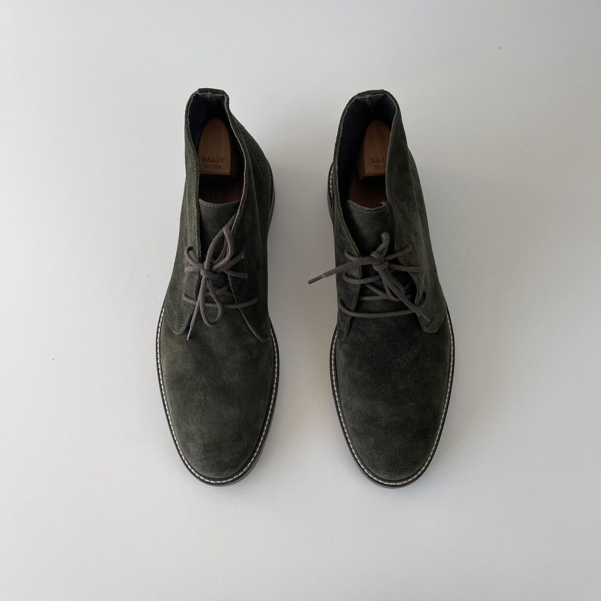 Bruno Magli Bruno Magli Sebastiano Desert Leather Boots Green MB2SEBP1 Size US 13 / EU 46 - 5 Thumbnail