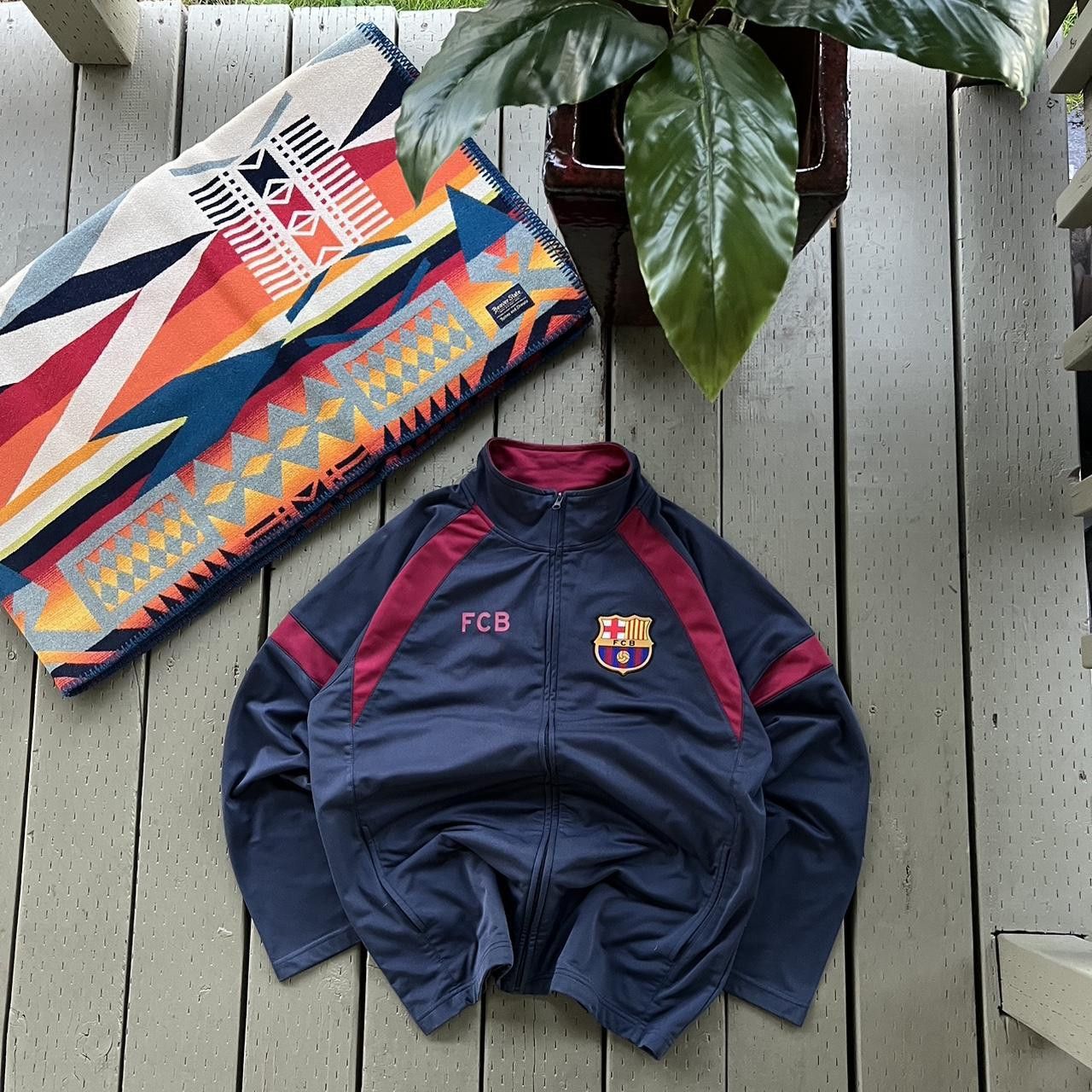 Vintage Vintage 00’s FC Barcelona Hoodie Jacket Size US L / EU 52-54 / 3 - 2 Thumbnail