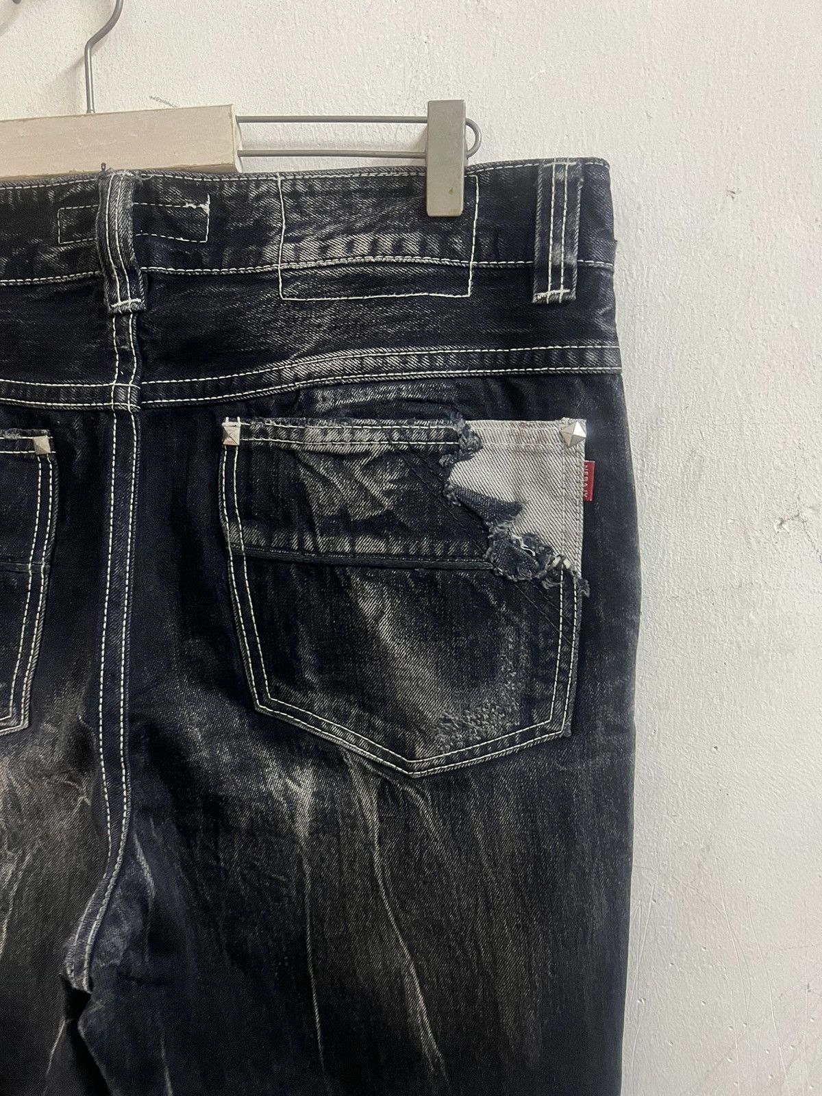 Hysteric Glamour × Japanese Brand BAGGY🔥NEBAJY JEANS DISTRESSED DENIM PANT Size US 37 - 11 Thumbnail