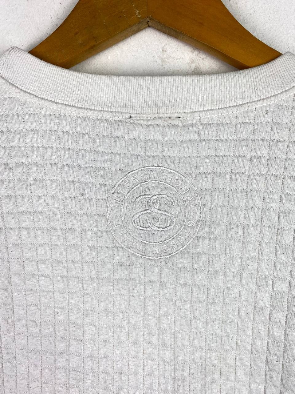 Hypebeast stussy waffle sweatshirt embroided logo nice design Size US L / EU 52-54 / 3 - 11 Thumbnail