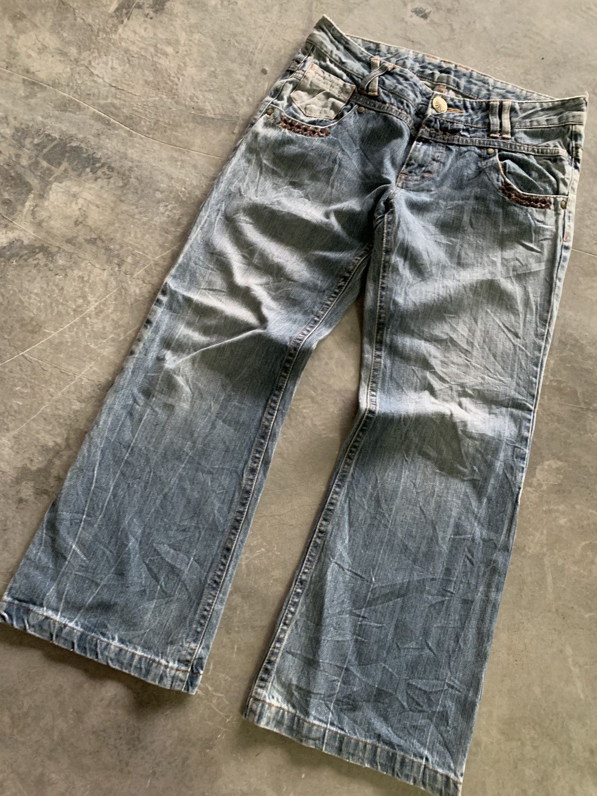If Six Was Nine flare vintage japanese jeans western style backpocket patch Size US 32 / EU 48 - 11 Thumbnail