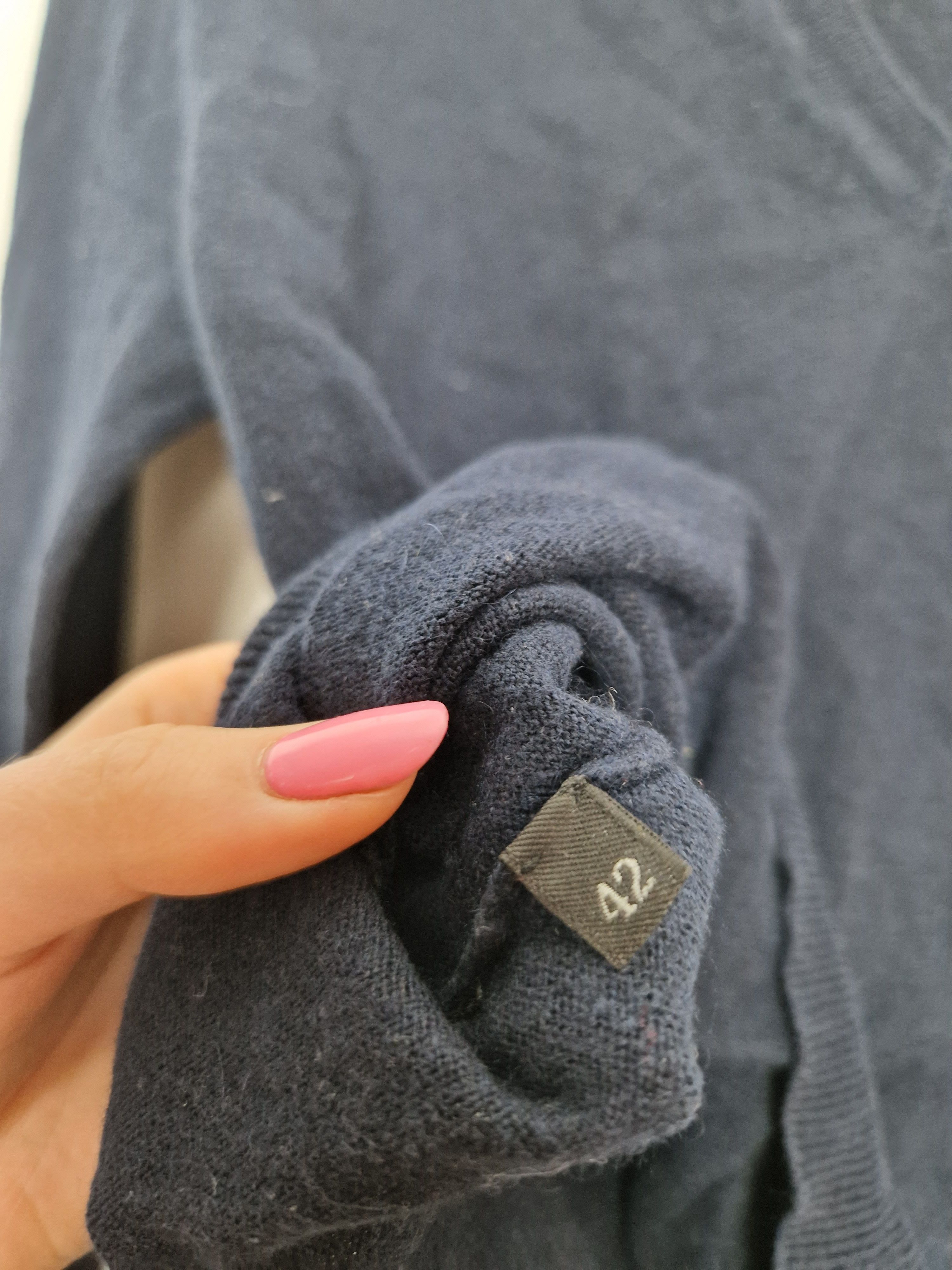 Prada red tab wool sweater