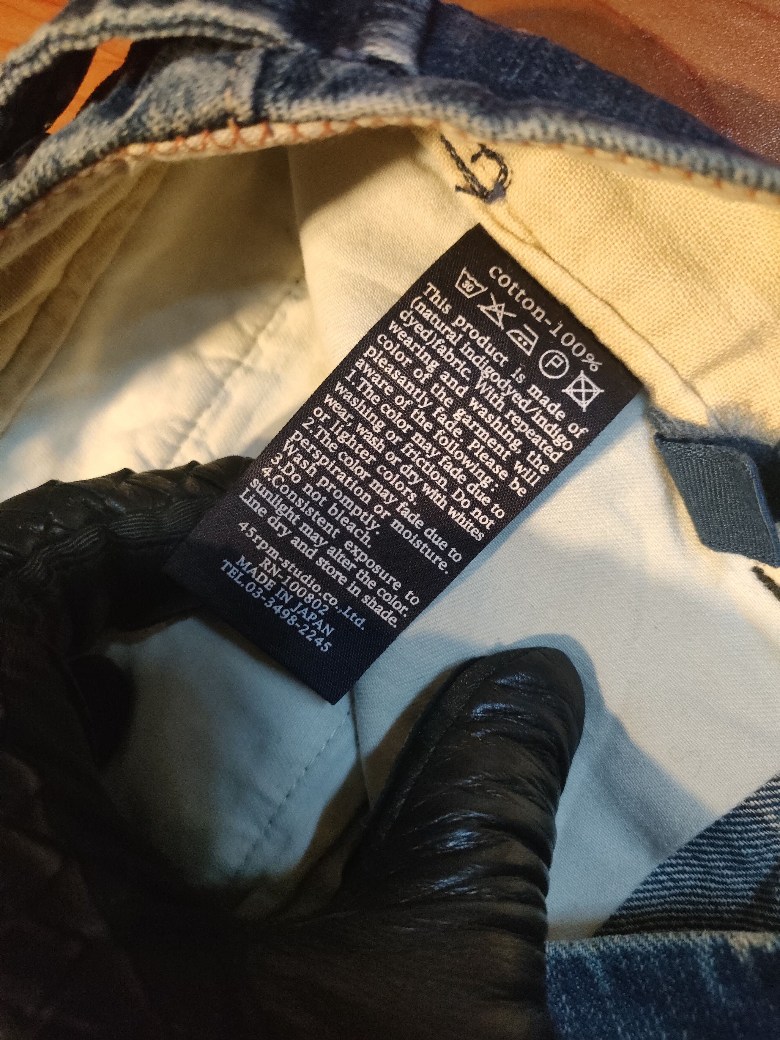 45rpm × Indigo 45Rpm Indigo Denim Jeans Size US 28 / EU 44 - 6 Thumbnail