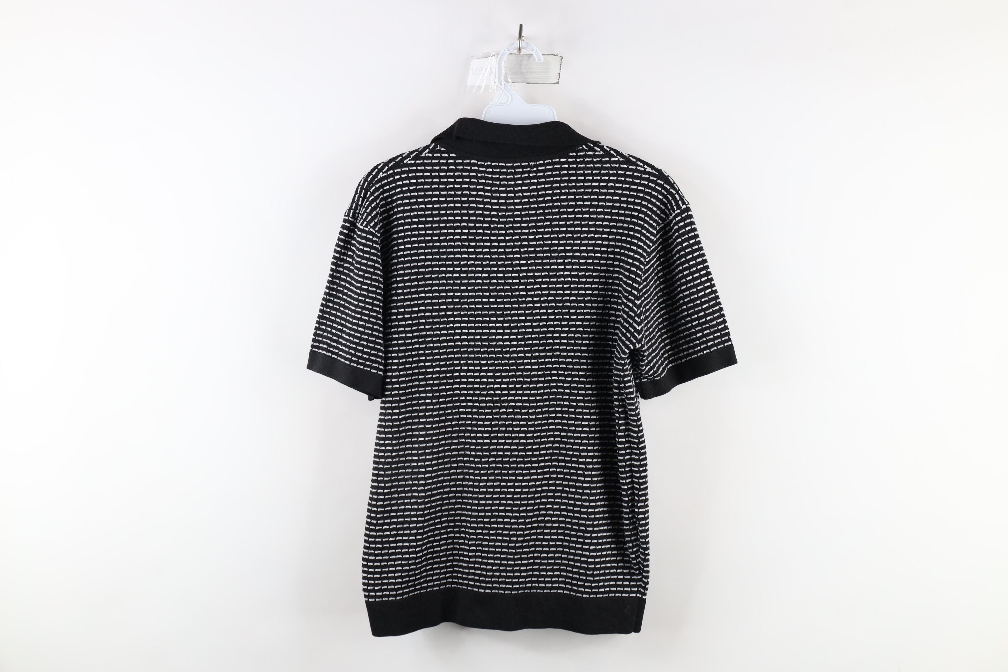 Vintage Vintage Rockabilly Knit Collared Pullover Polo Shirt Black Size US M / EU 48-50 / 2 - 7 Thumbnail