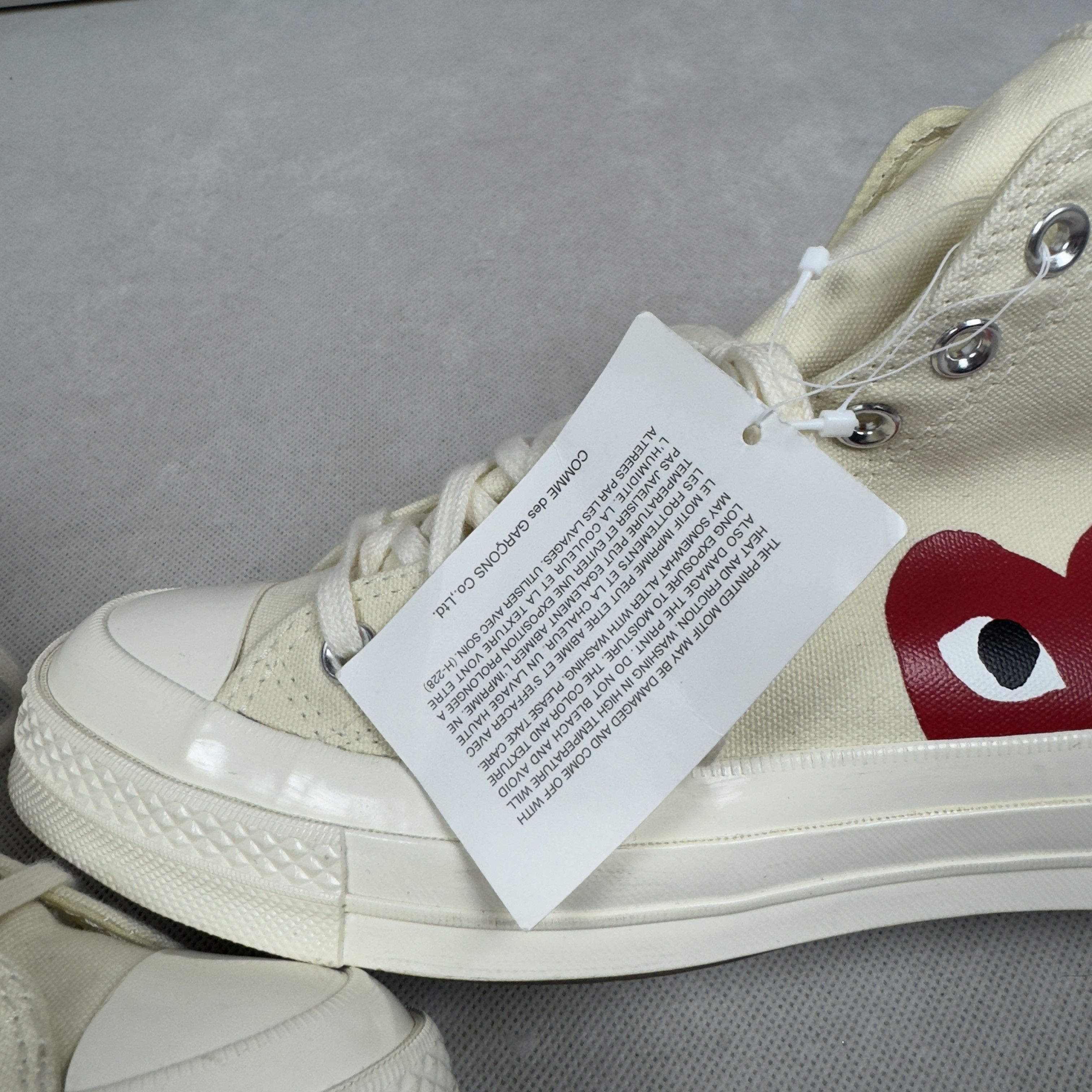Comme des Garcons × Converse Converse Chuck 70 CDG HI 150205C Unisex Skate Shoes M7/W9 Size US 7 / EU 40 - 8 Thumbnail