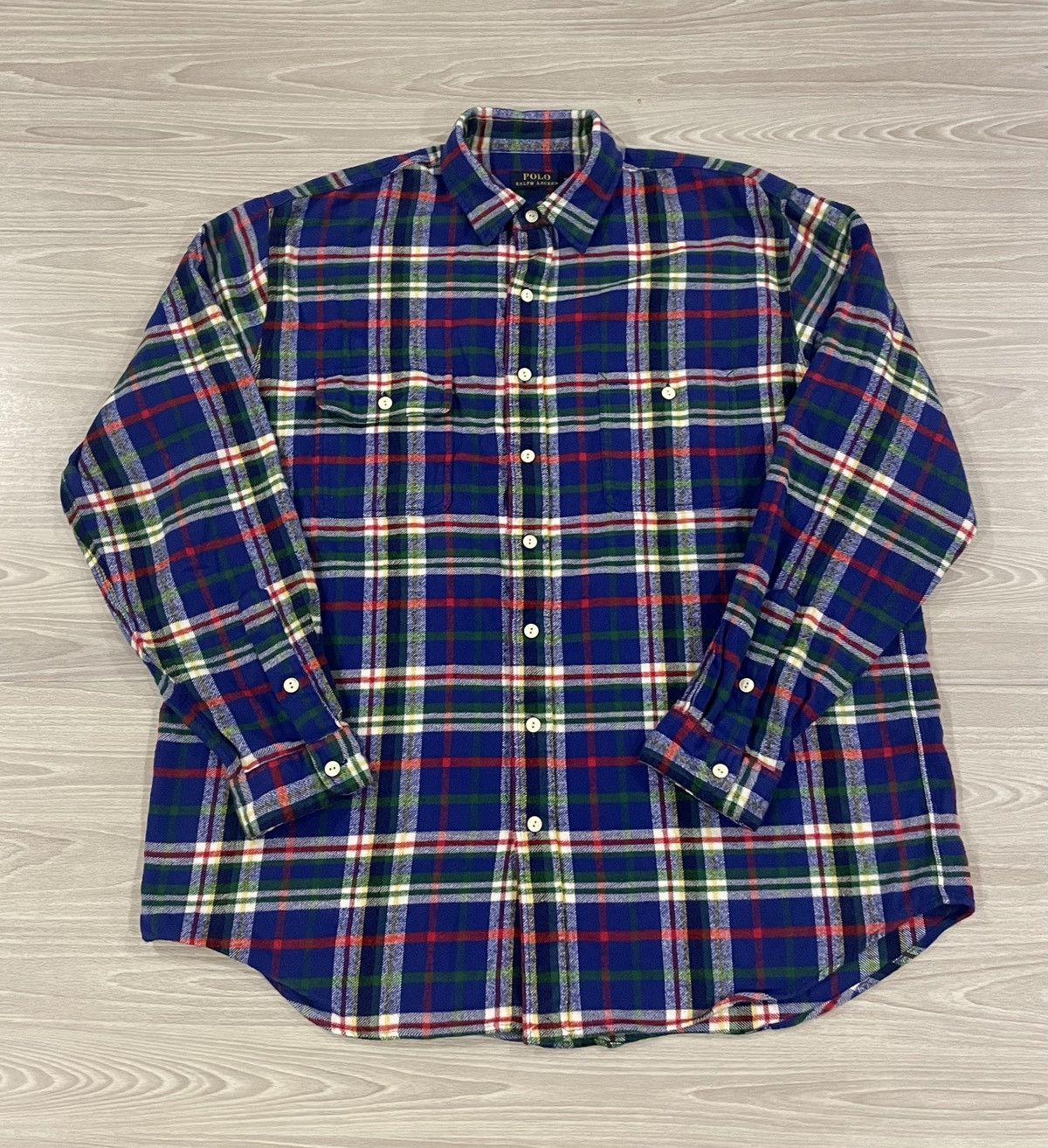 Polo Ralph Lauren Polo Ralph Lauren Classic Flannel Plaid Workshirt Men’s XL Size US XL / EU 56 / 4 - 1 Thumbnail