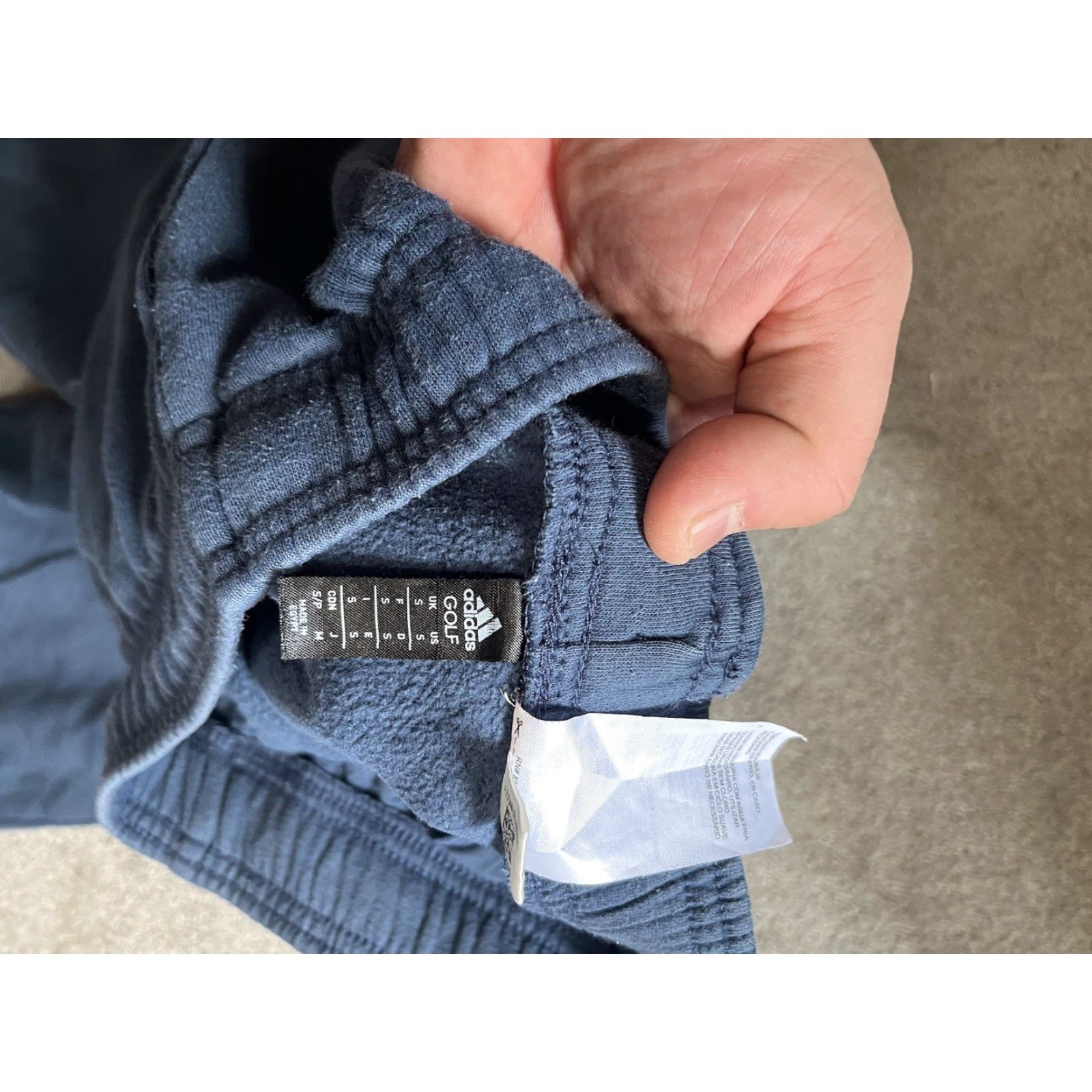 Adidas Adidas Golf Jogger Sweatpants Men Small Drawstring Pockets Graphic Logo Blue Size US 29 - 5 Thumbnail