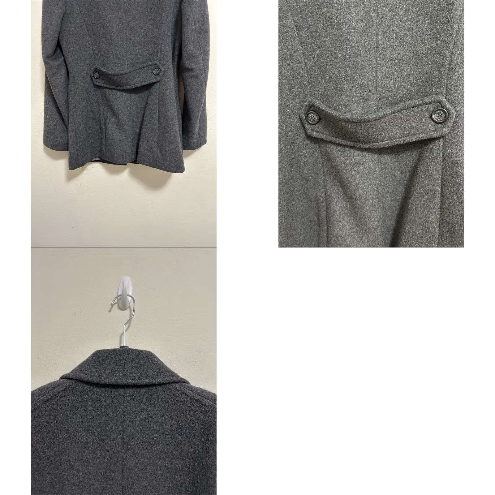 Ralph Lauren VINTAGE LAUREN RALPH LAUREN PeaCoat Womens Size 2 Gray Wool Laine Coat Blazer Jacket Size XS / US 0-2 / IT 36-38 - 9 Thumbnail