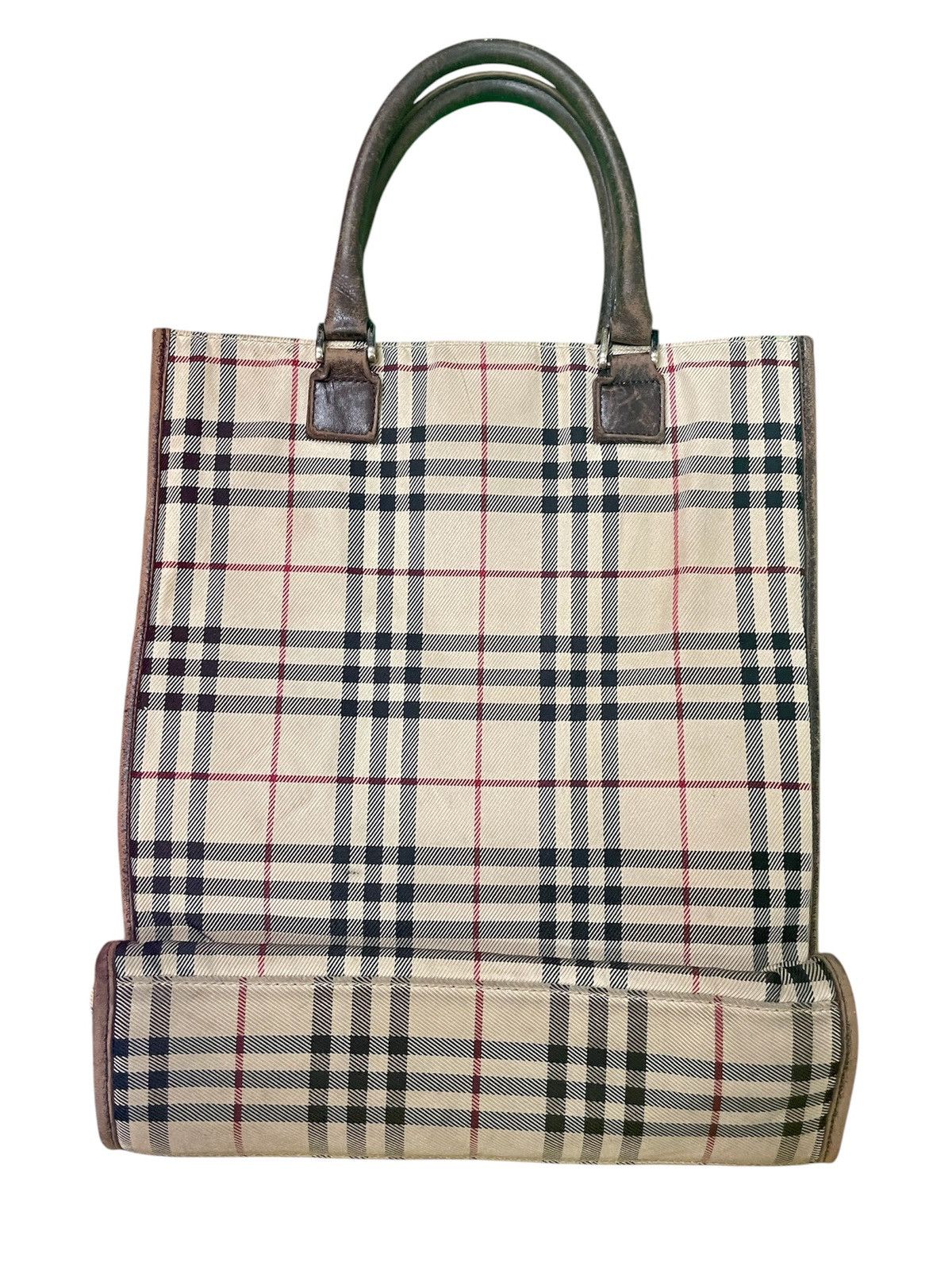 Burberry × Vintage Vintage Luxury Burberry Tote Bag Size ONE SIZE - 2 Thumbnail