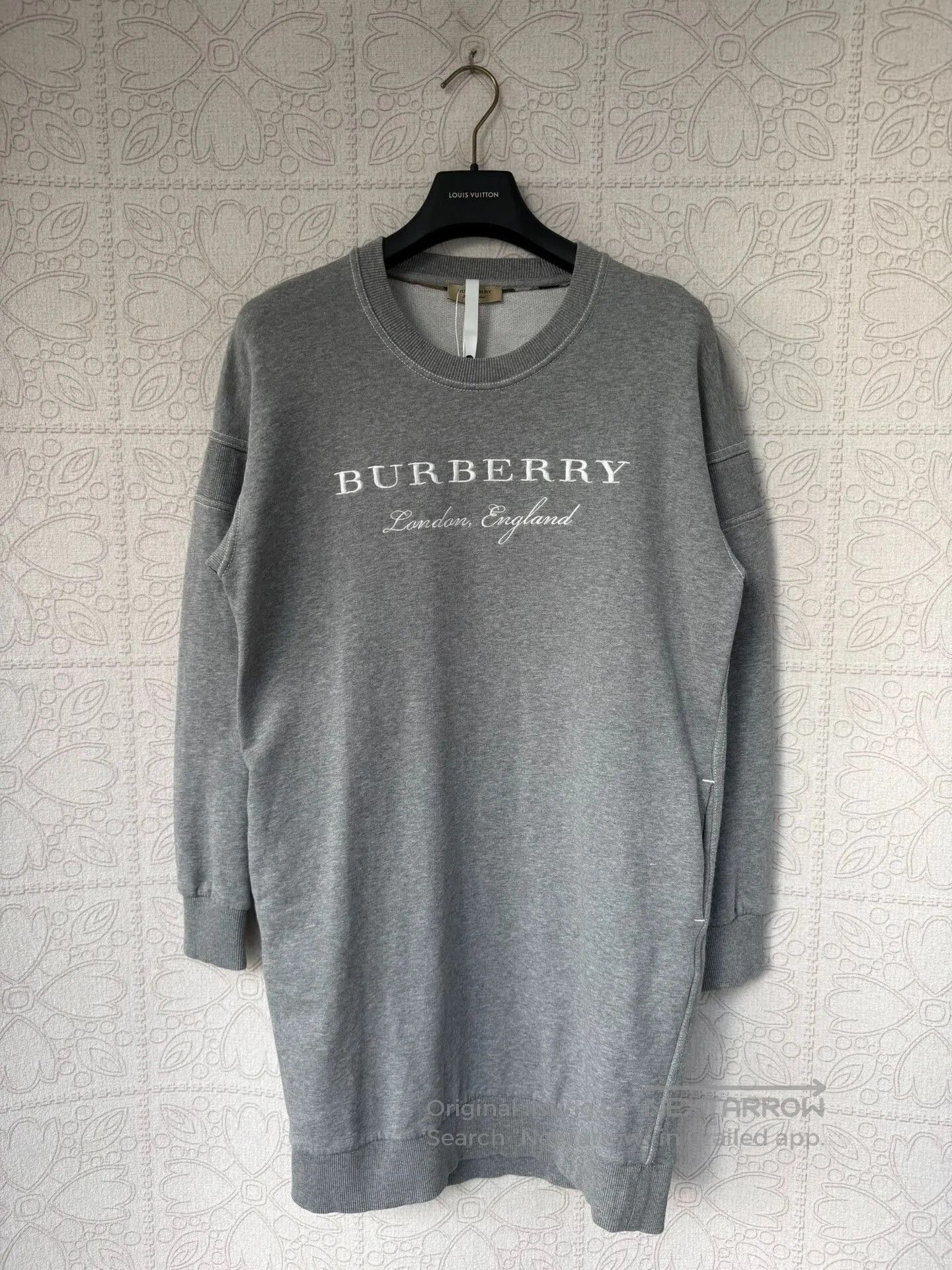 Burberry burberry long logo sweatshirt in gray. Size XXS / US 00 / IT 34 - 1 Thumbnail