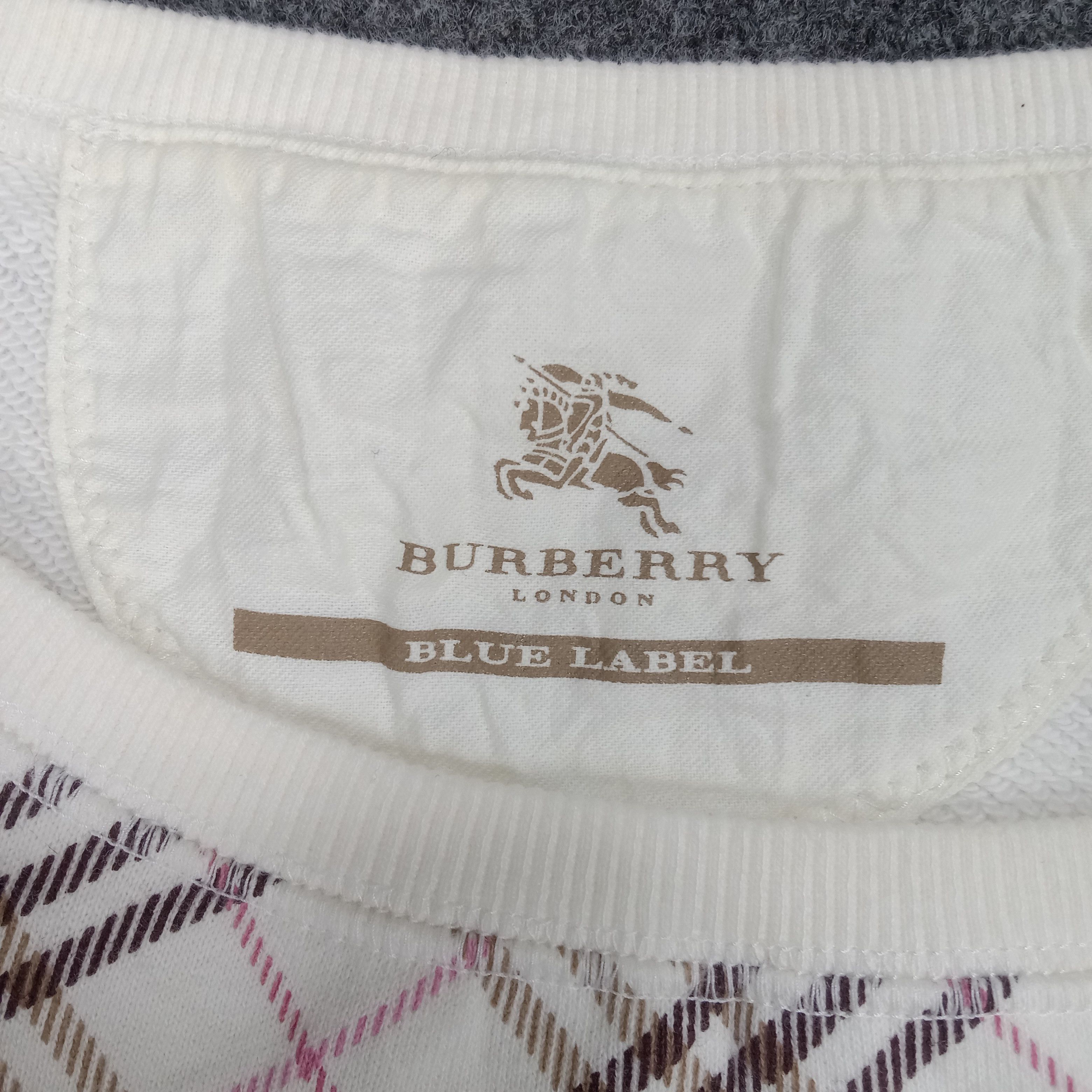 Burberry × Vintage Burberry London Blue Label Nova Check Sweatshirts Size XS / US 0-2 / IT 36-38 - 3 Thumbnail