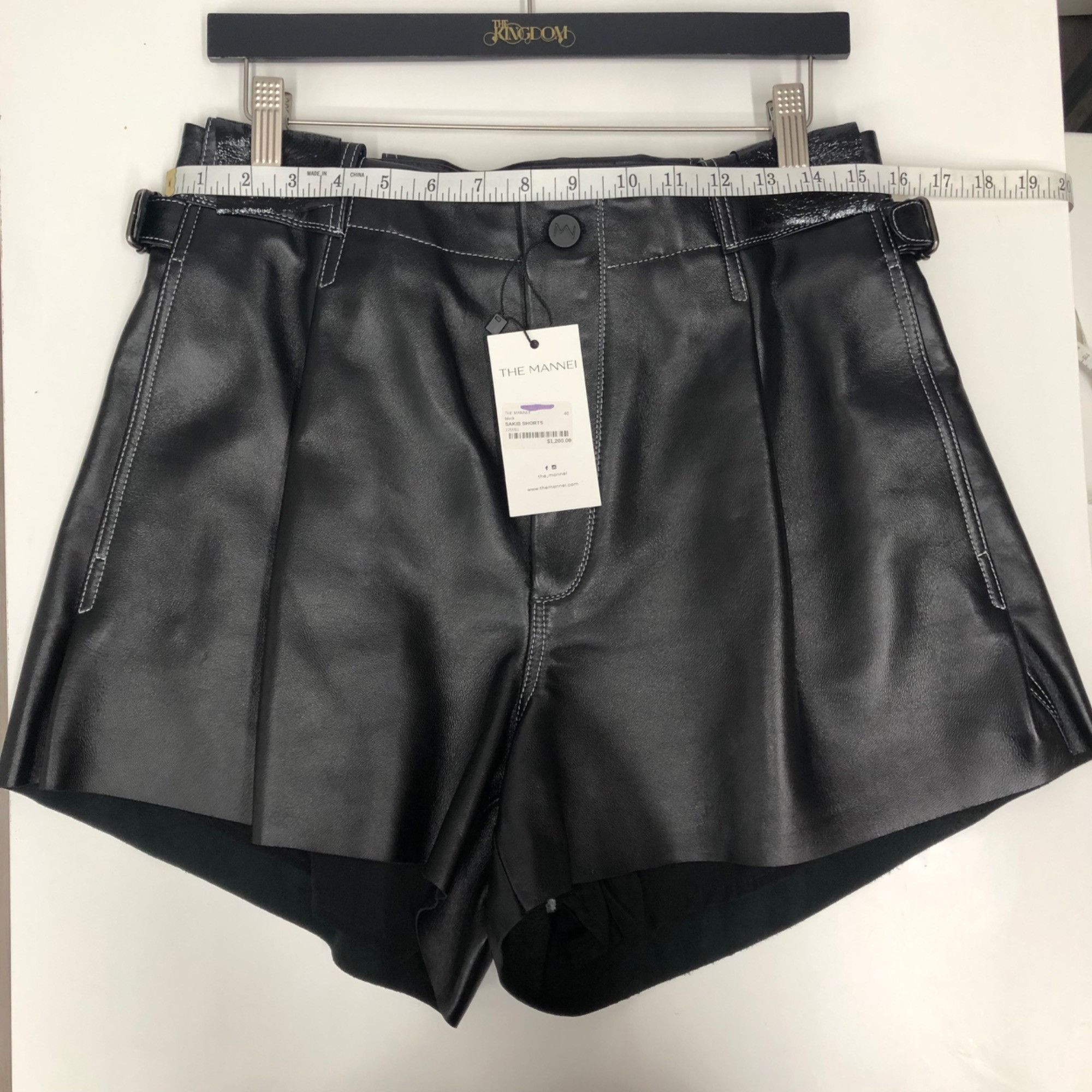 Other Black Leather Shorts - The Mannei -SAKIB -EU 40 / USA Size 1 Size 32" / US 10 / IT 46 - 18 Thumbnail
