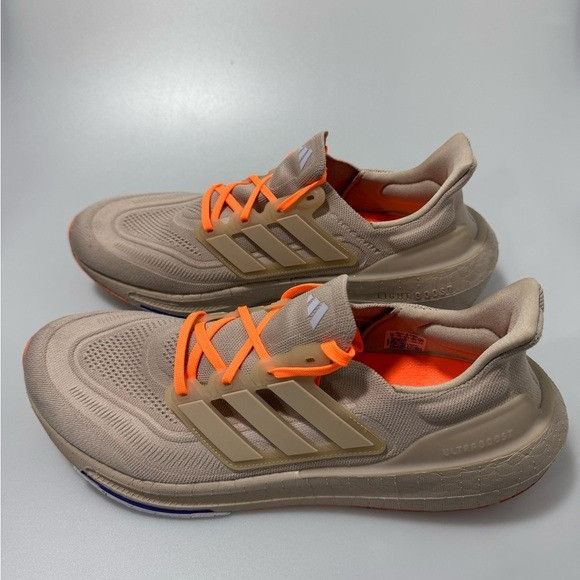 Adidas Adidas Ultra Boost Light Wonder Taupe Solar Red Men’s 12 HQ6 Size US 12 / EU 45 - 3 Thumbnail