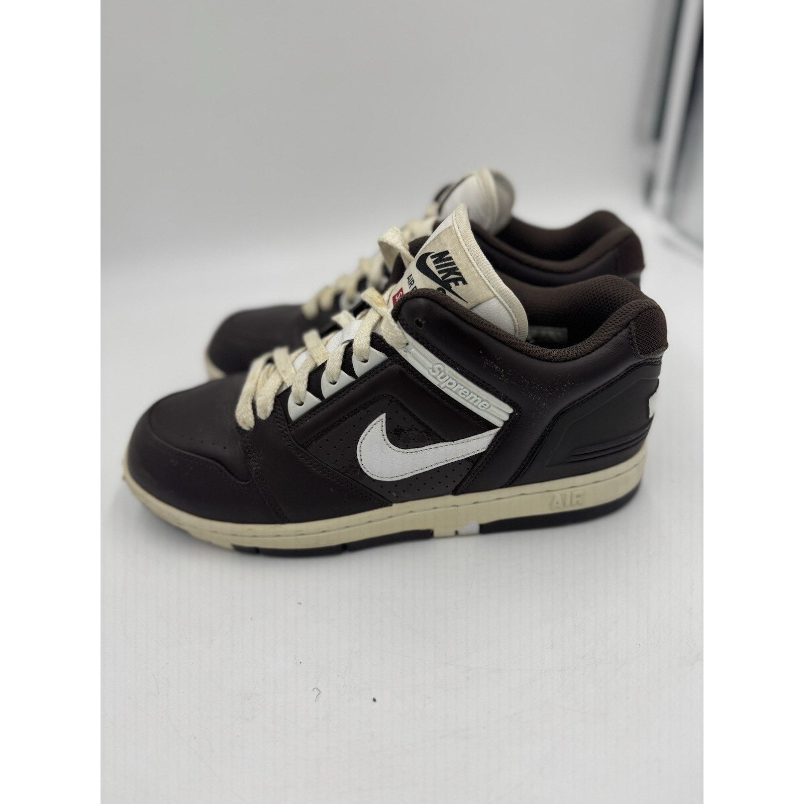 Nike Size 8.5 - Nike Supreme x Air Force 2 Brown Size US 8.5 / EU 41-42 - 2 Thumbnail