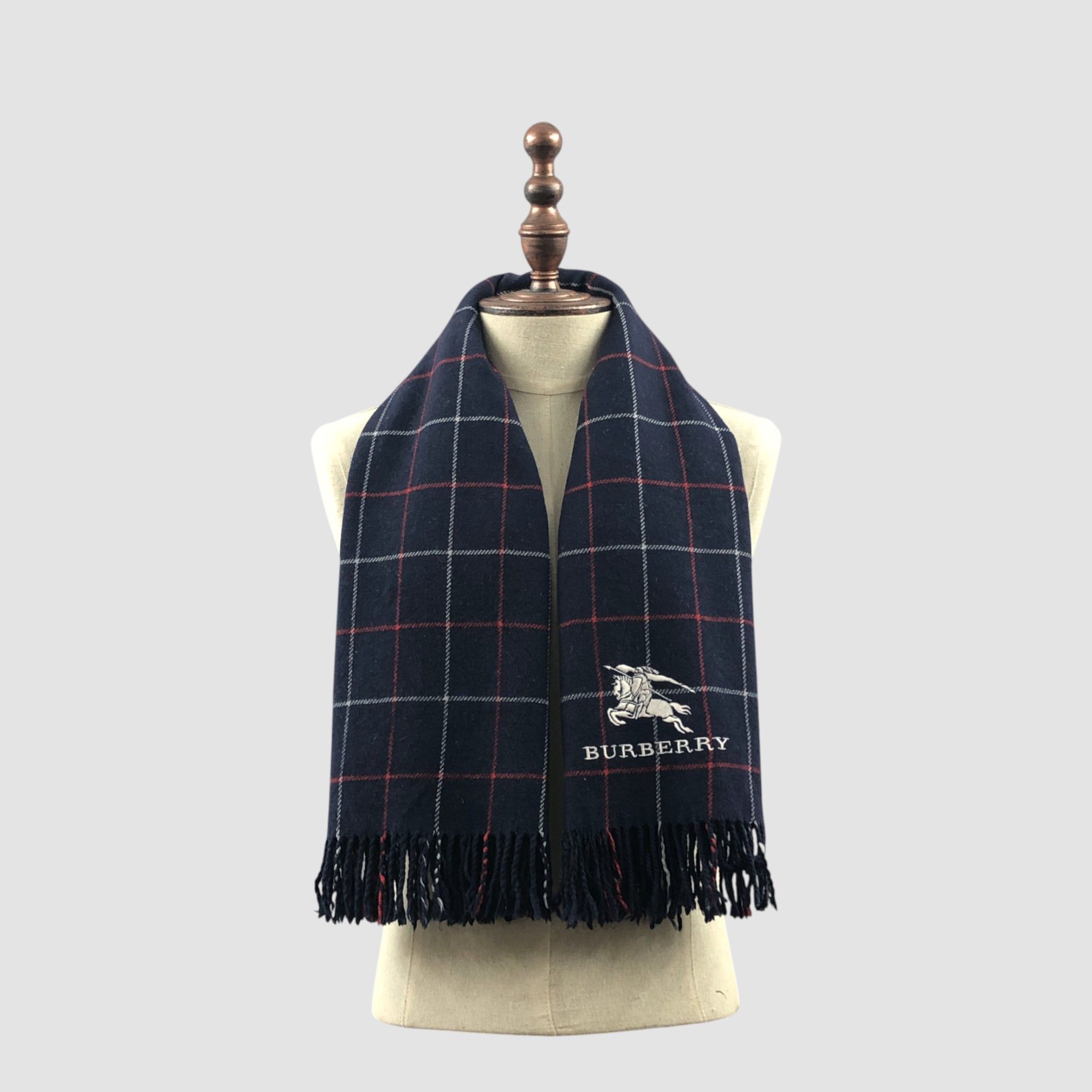 Burberry Vintage Burberry Scarf Muffler Wool Stole Shawls Scarves Size ONE SIZE - 1 Thumbnail