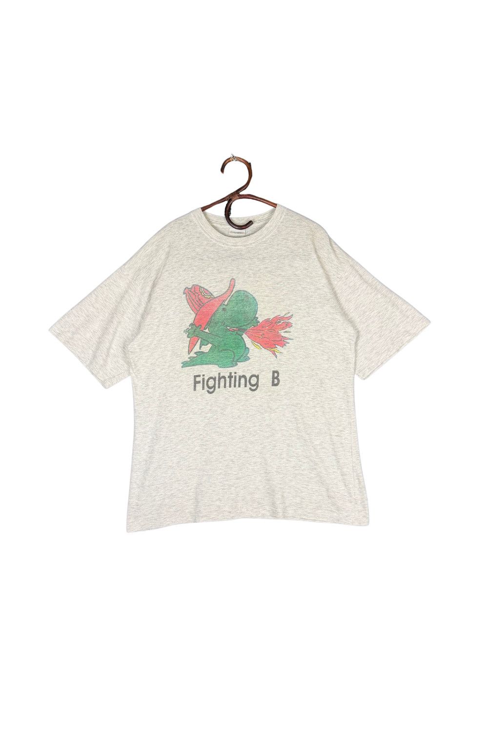 Vintage Vintage 90s graphic T-shirt featuring a playful “Fighting B” Size US XXL / EU 58 / 5 - 1 Thumbnail