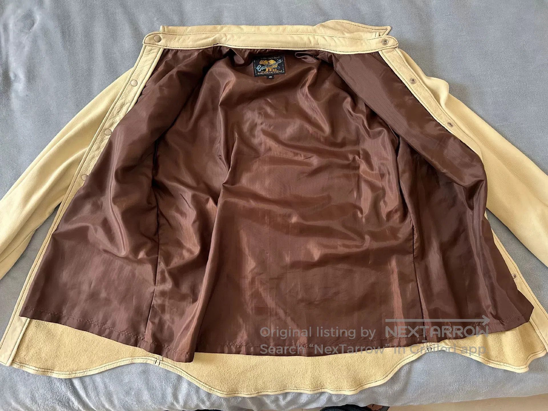 Rainbow Country California Bear Leather Jacket. Size US XXS / EU 40 - 7 Thumbnail