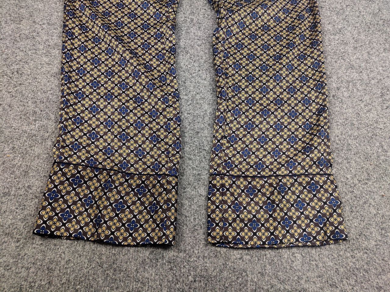 Sandro Sandro Dany Trouser Pants in Floral Print Dark Brown Tan Size 34" / US 12 / IT 48 - 8 Thumbnail