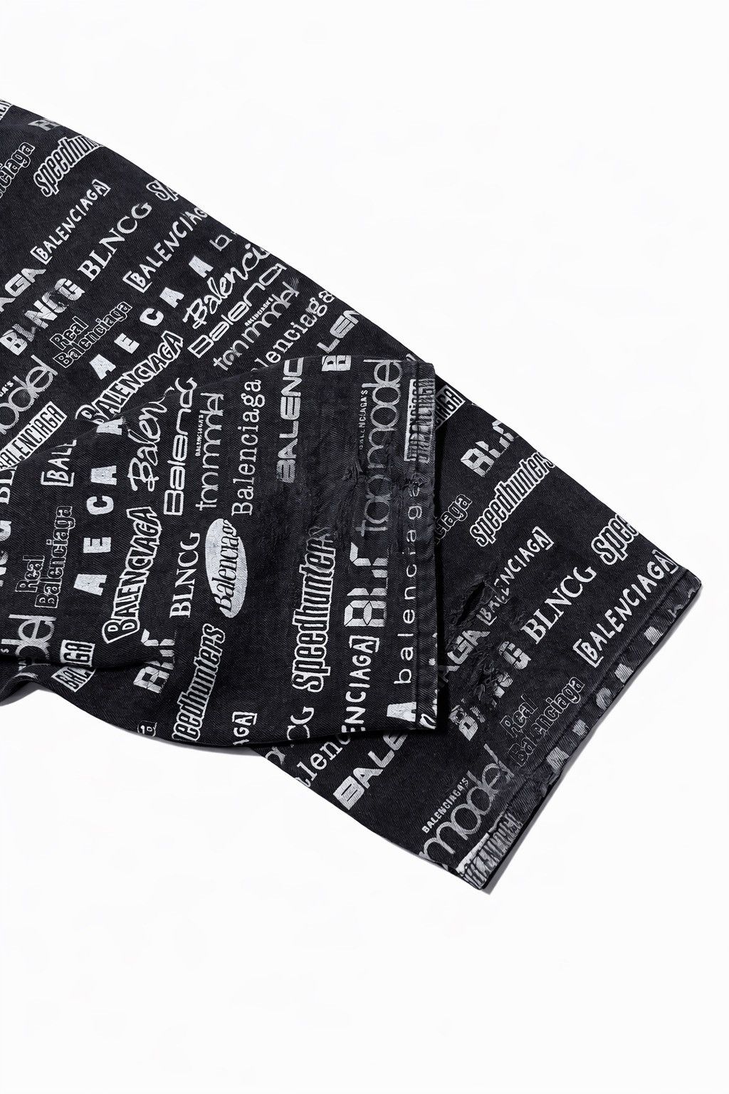 Balenciaga Balenciaga TV Show All Over Print Wide Leg Jeans Size US 30 / EU 46 - 6 Thumbnail