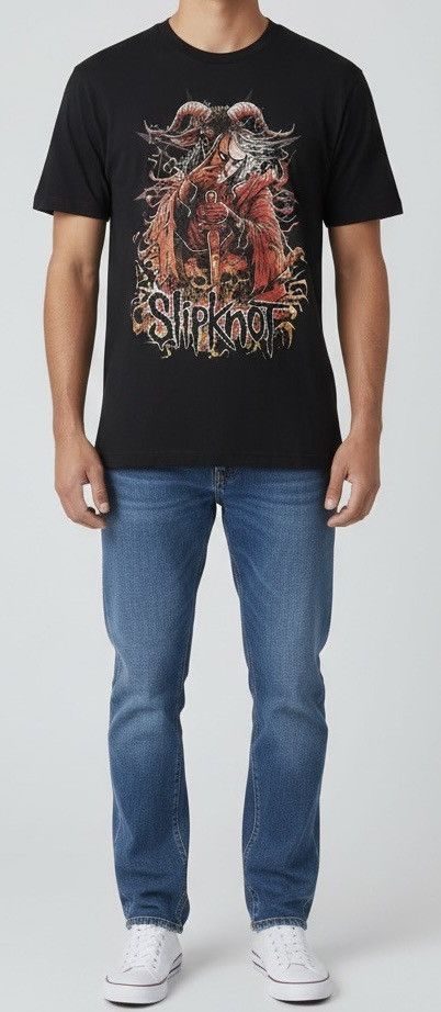 Band Tees T SHIRT BAND SLIPKNOT Size US XL / EU 56 / 4 - 2 Thumbnail