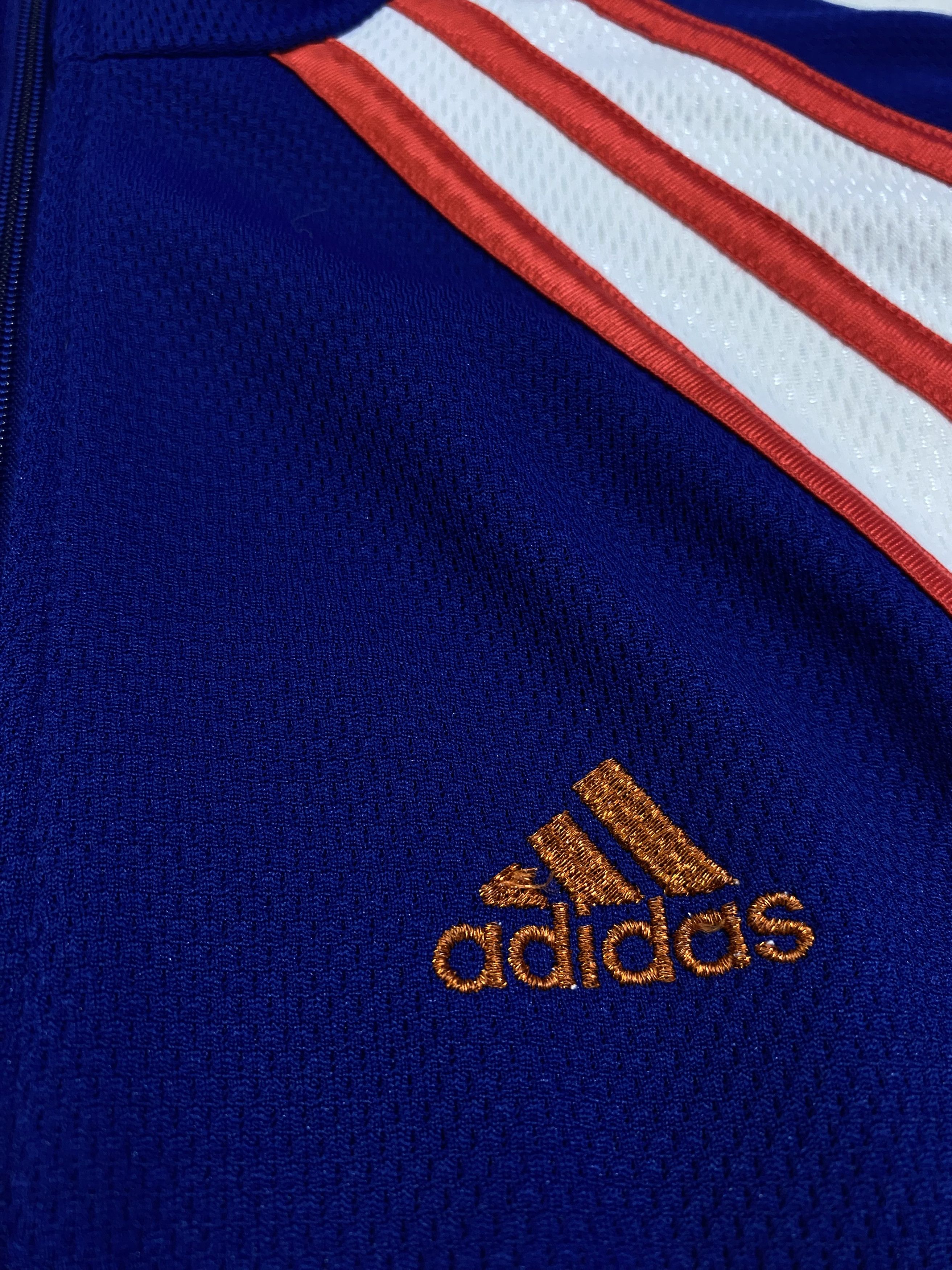 Adidas × Vintage Vintage Adidas basketball sport zip sweatshirt Size US L / EU 52-54 / 3 - 8 Thumbnail