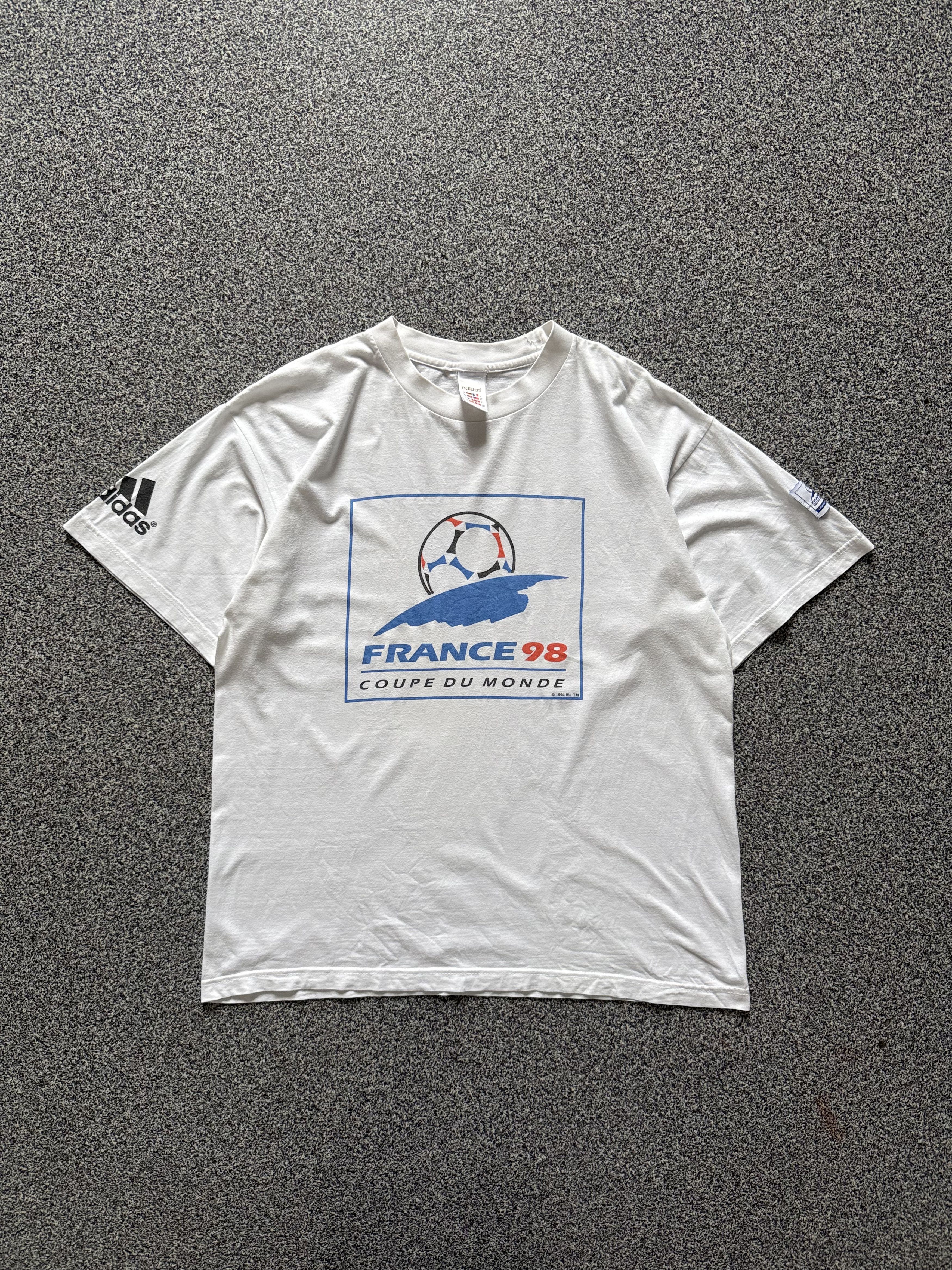Vintage 90s Adidas France 98 World Cup Football