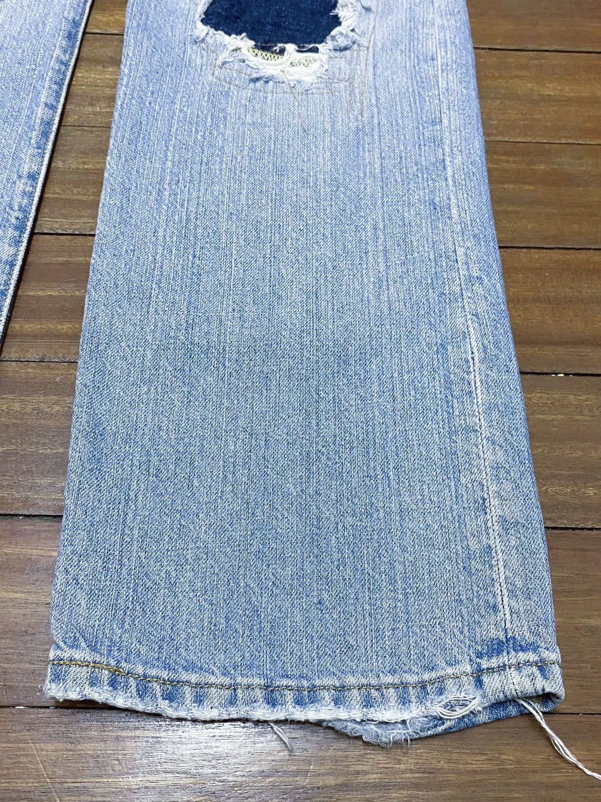 Levi's Rare Design Vintage Brand Levis 501 Patchwork Jeans 2005s Size US 34 / EU 50 - 6 Thumbnail