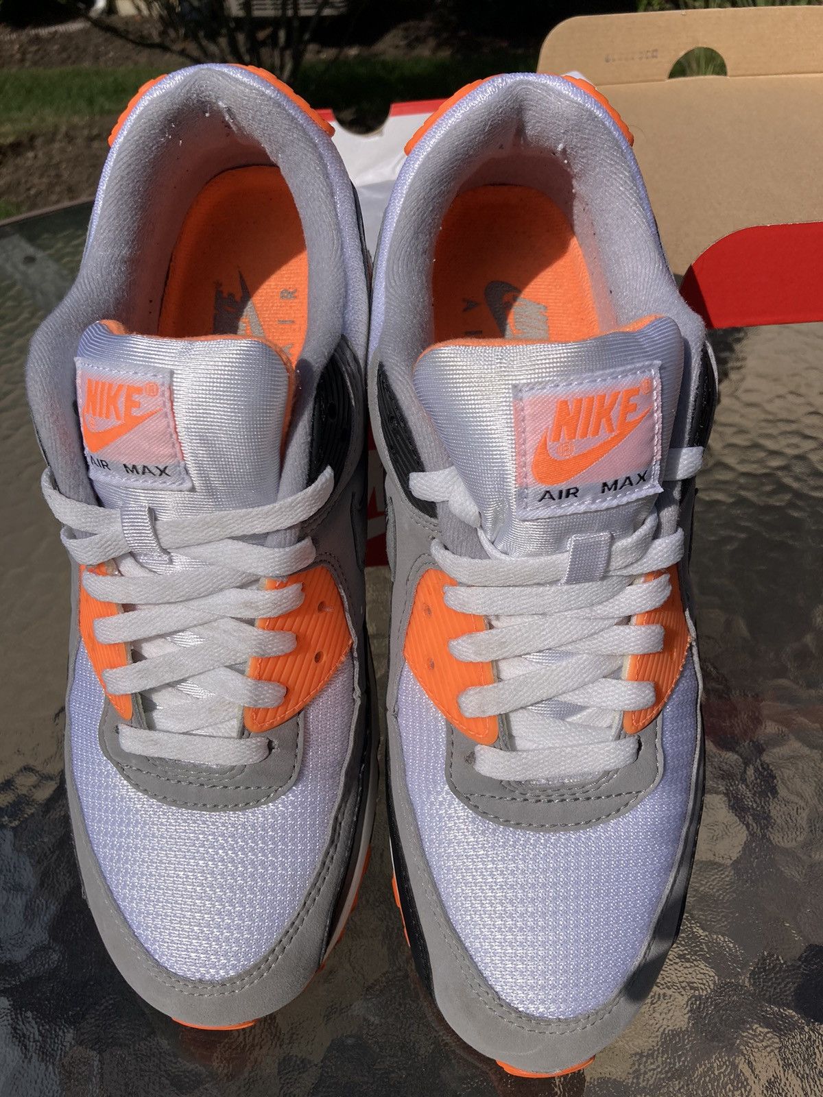 Nike Nike Air Max 90 Recraft Total Orange Size US 11 / EU 44 - 2 Thumbnail