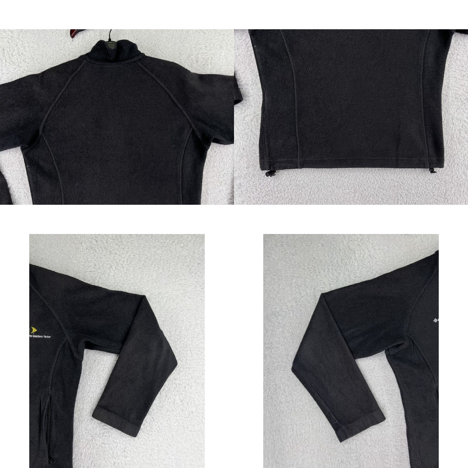 Vintage Columbia Womens Small Black Full Zip Fleece Jacket Polyester Mock Neck Outdoor Casual Men/Women Size S / US 4 / IT 40 - 8 Thumbnail