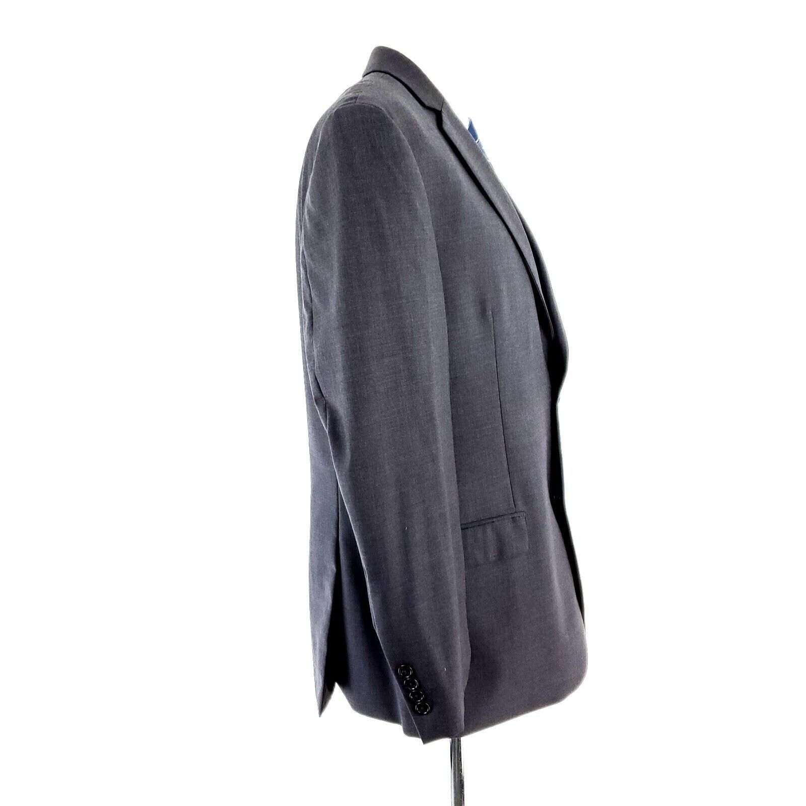 Joseph Abboud Joseph Abboud Wool 2 Button Blazer 40R Or Slim Fit 42R Gray Size 40R - 6 Thumbnail