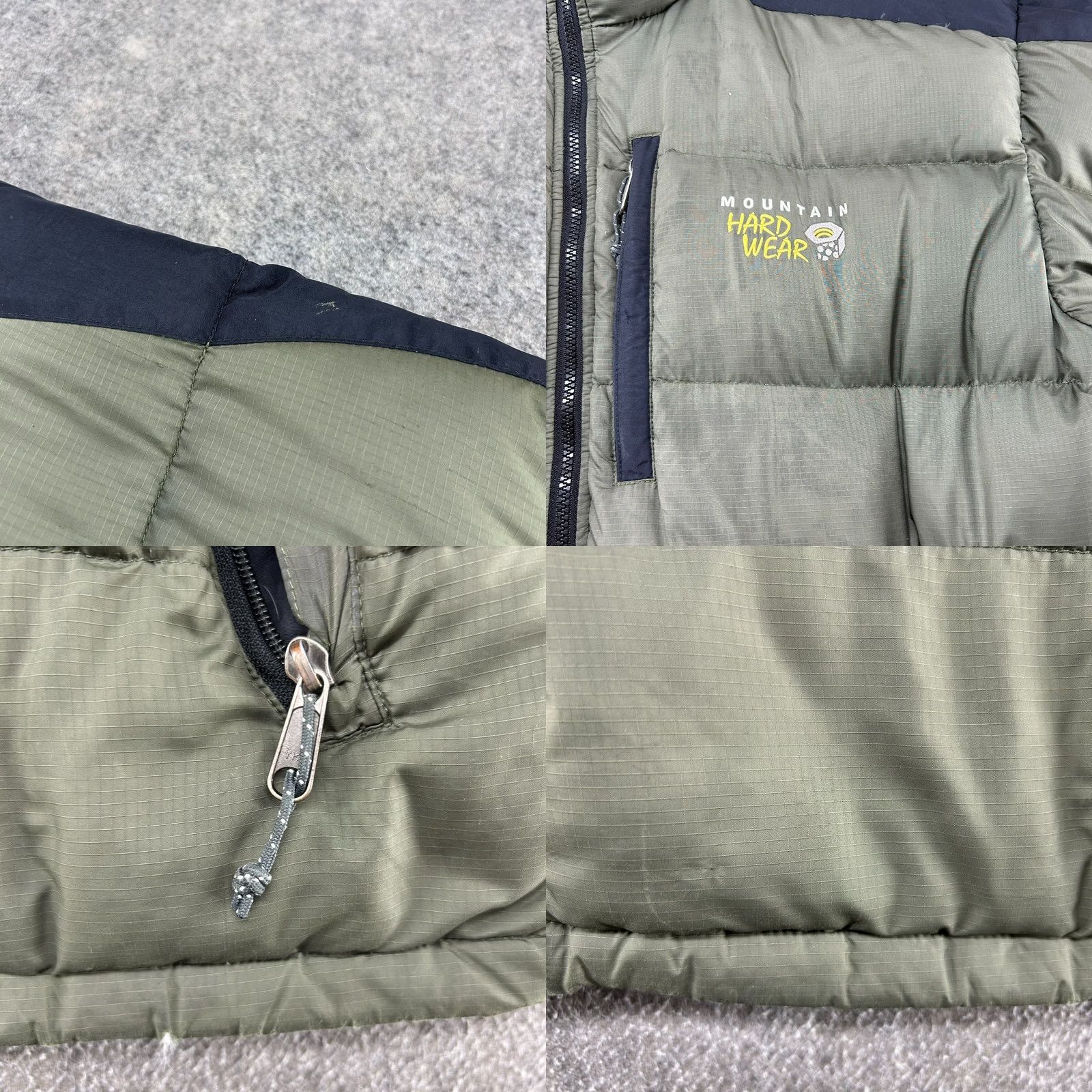 Mountain Hardwear VINTAGE Mountain Hardwear Jacket Puffer Down Feather XL Green Black Ripstop Men Size US XL / EU 56 / 4 - 10 Thumbnail