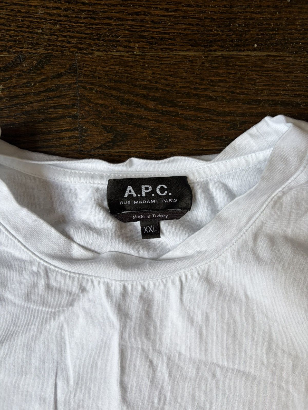 A.P.C. APC Logo Tee Size US XXL / EU 58 / 5 - 2 Thumbnail