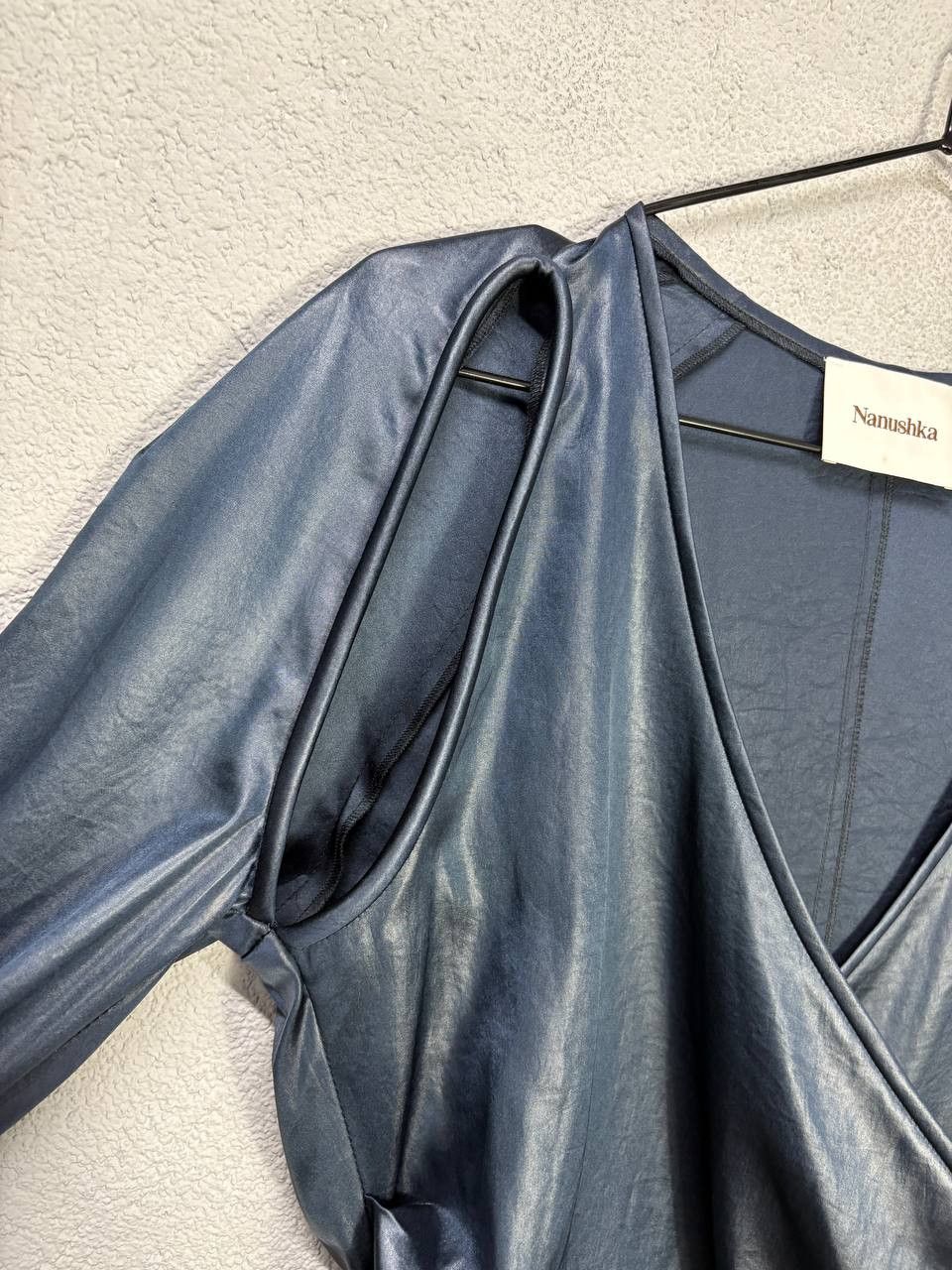 Nanushka NANUSHKA Midnight blue Women's Evening Top Blouse Large Size L / US 10 / IT 46 - 4 Thumbnail