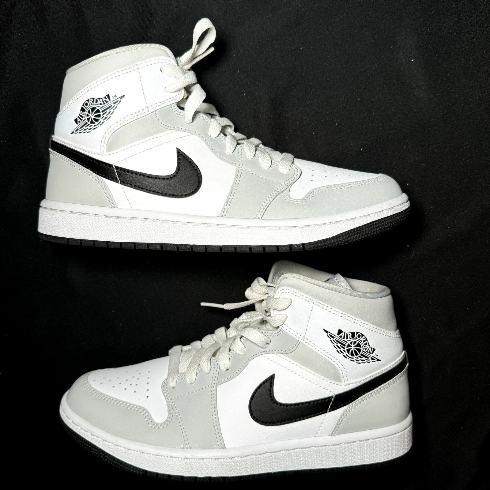 Jordan Brand × Nike Wmns Nike Air Jordan 1 Mid Grey Fog Women's Shoes - Size 9 Size US 9 / IT 39 - 2 Thumbnail