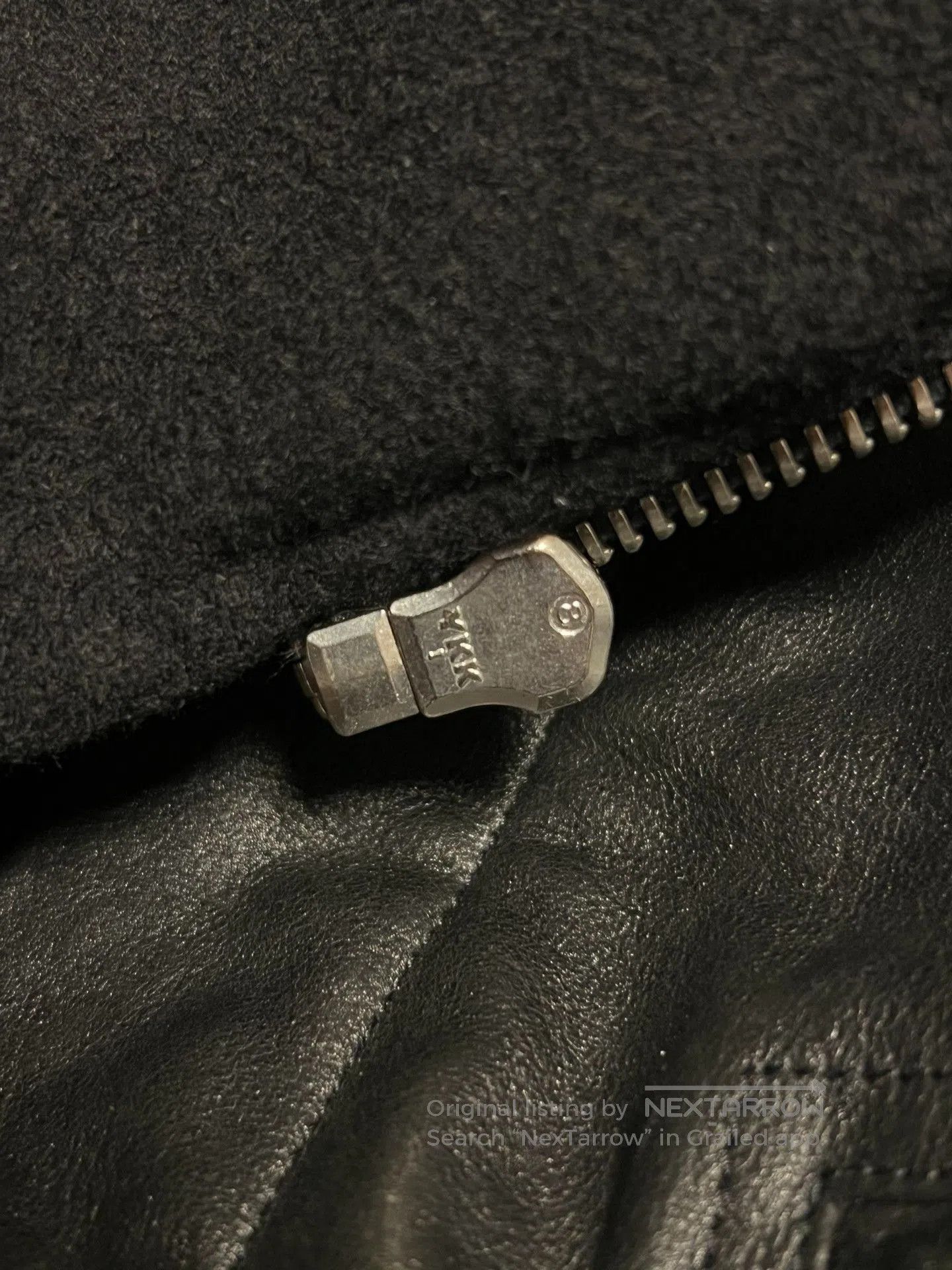 Rick Owens Rick Owens Leather Jacket with Asymmetrical Zip. Size US L / EU 52-54 / 3 - 9 Thumbnail