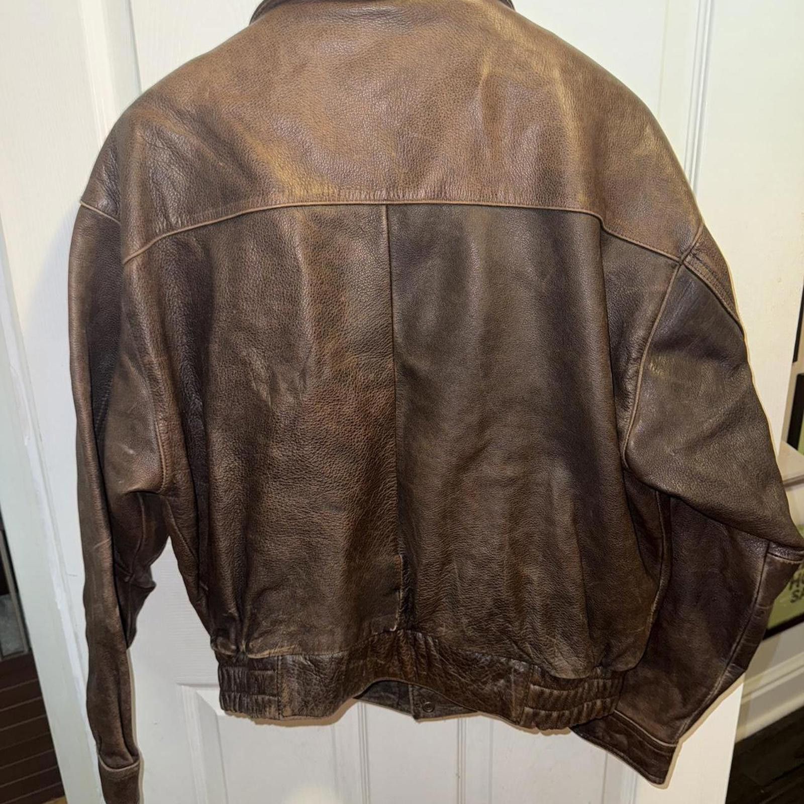 Wilsons Leather Wilson Adventure Bound Flight Aviator Leather Men Jacket Size US L / EU 52-54 / 3 - 5 Thumbnail