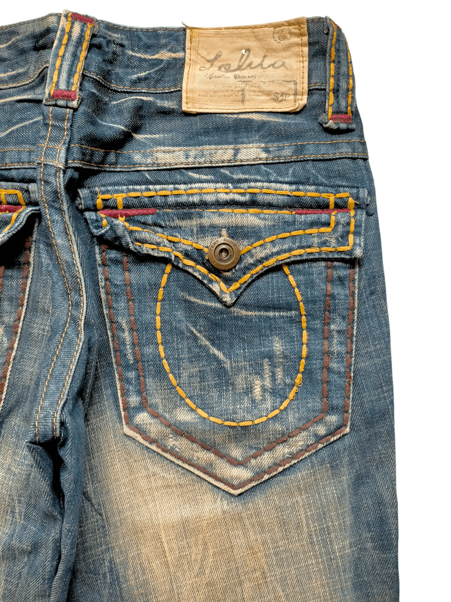 If Six Was Nine Flare Jeans Lolita Low Rise Boot cut Denim Size US 30 / EU 46 - 13 Thumbnail