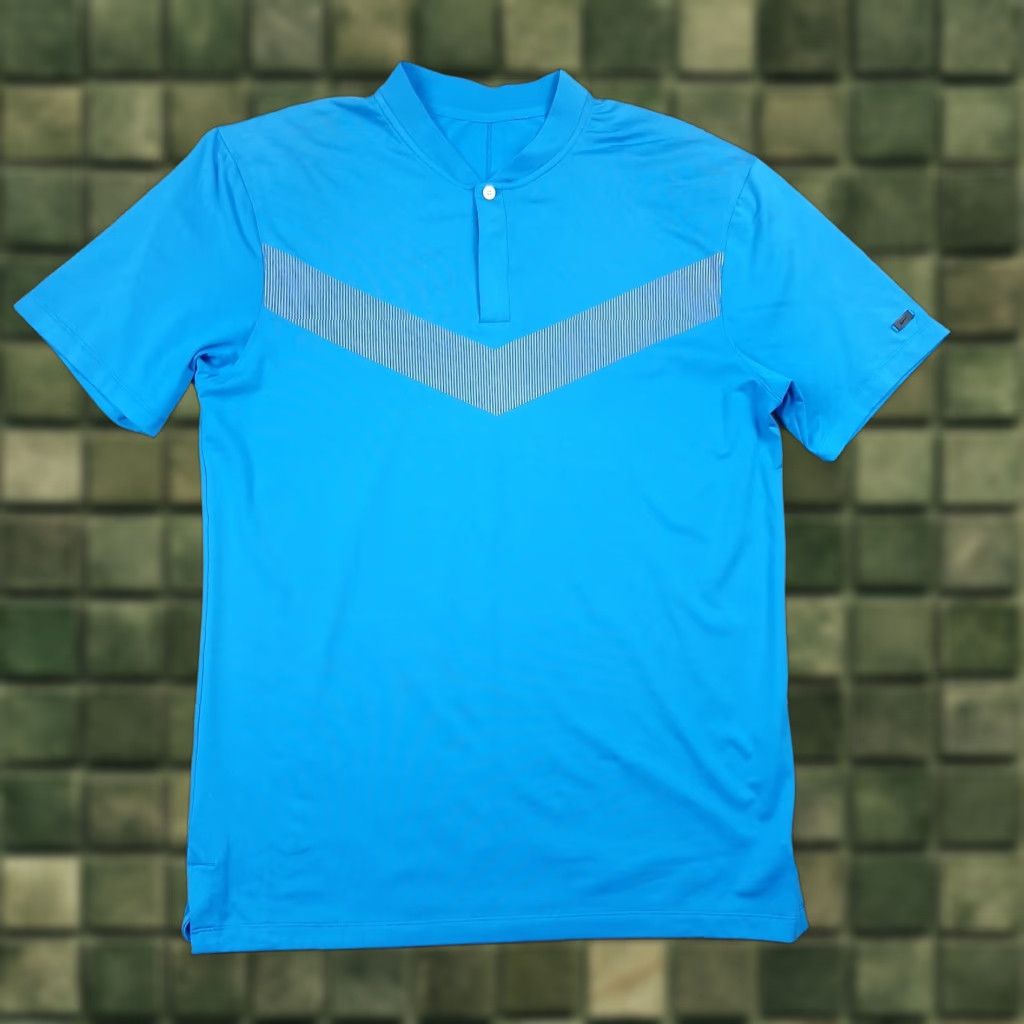 Nike Nike Tiger Woods Golf Polo Shirt Mens Small Blue Dri-FIT Shirt Size US S / EU 44-46 / 1 - 1 Thumbnail