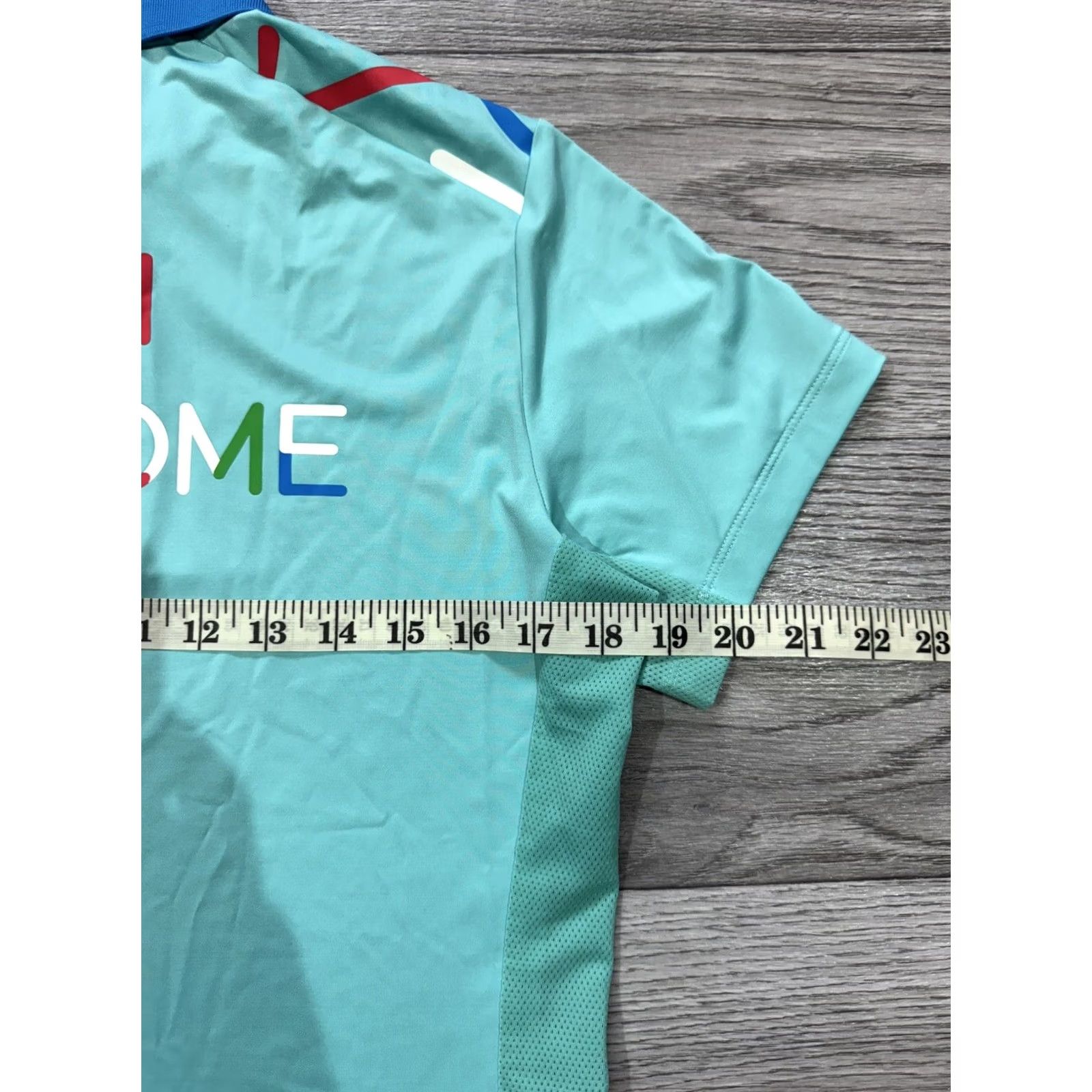 Vintage Anta Olympic Games Tech Polo Shirt Women’s M Tiffany Size M / US 6-8 / IT 42-44 - 3 Thumbnail