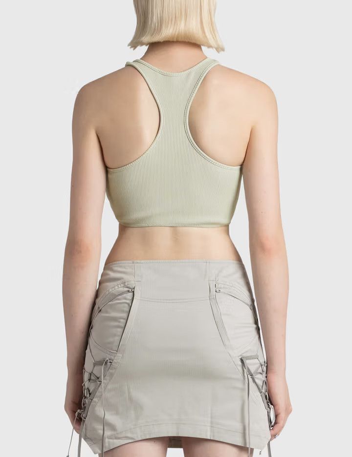 Off-White o1mle0425 Basic Lux Rib Rowing Top in Light Grey Size M / US 6-8 / IT 42-44 - 3 Thumbnail