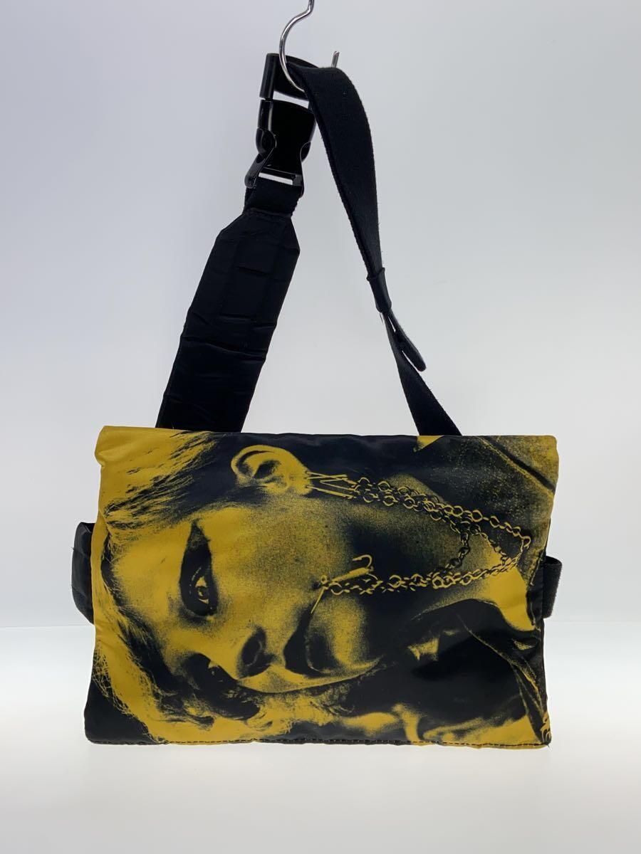 image of Eastpak x Raf Simons Poster Shoulder Bag in Yellow, Men's