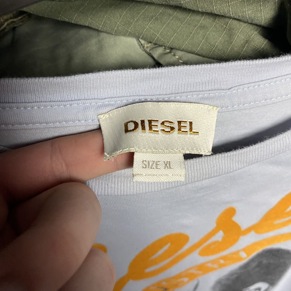 Diesel Designer Diesel Big Logo y2k opium streetwear tee size XL Size US XL / EU 56 / 4 - 4 Thumbnail