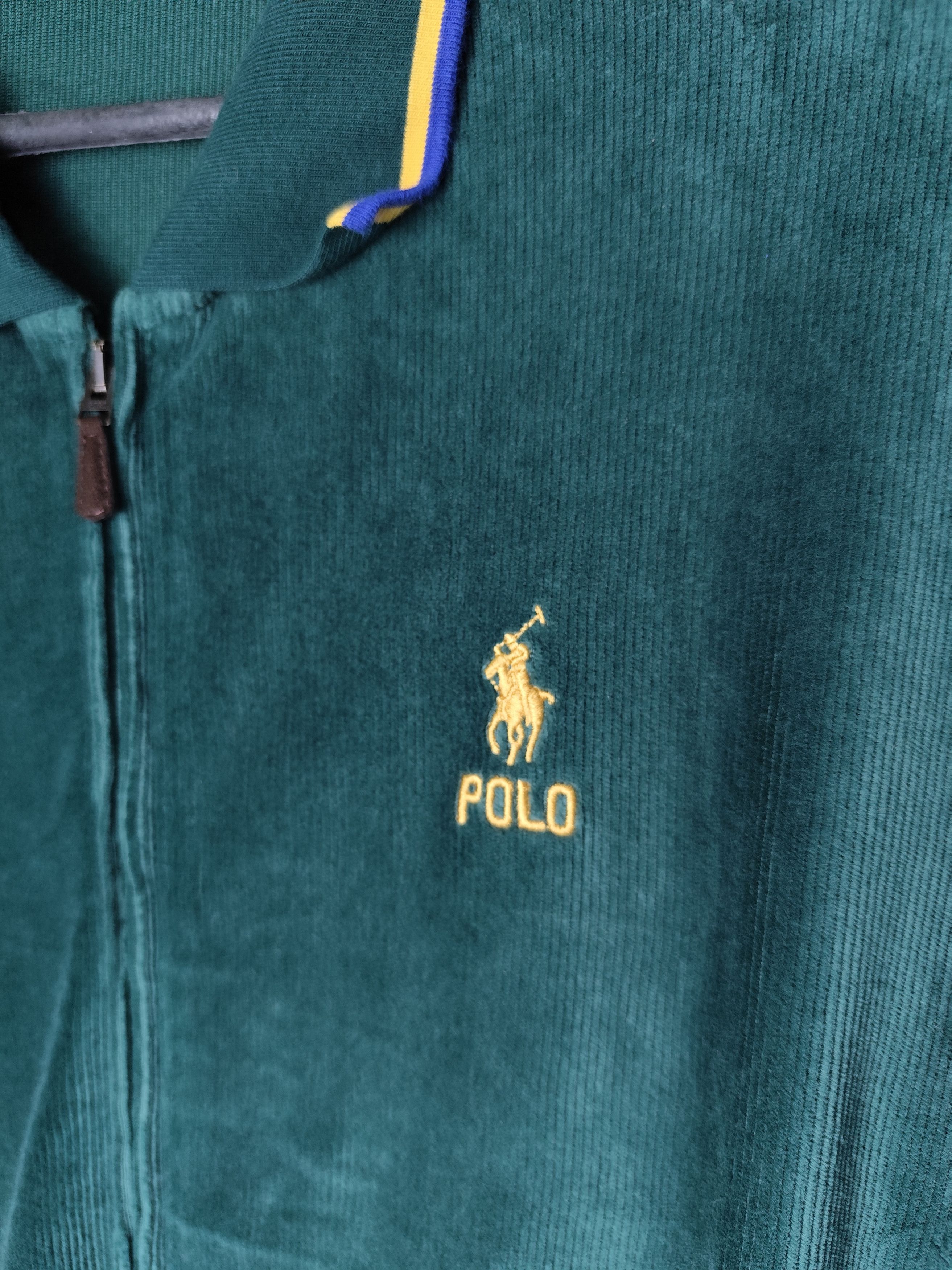 Polo Ralph Lauren Vintage Polo Ralph Lauren Velour Corduroy Track Jacket Size US L / EU 52-54 / 3 - 2 Thumbnail
