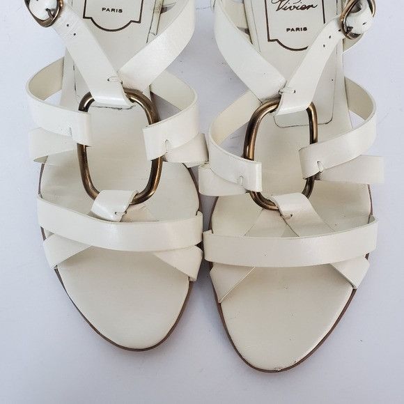 Roger Vivier Roger Vivier Italian Leather Strappy Sandal Size US 7.5 / IT 37.5 - 4 Thumbnail