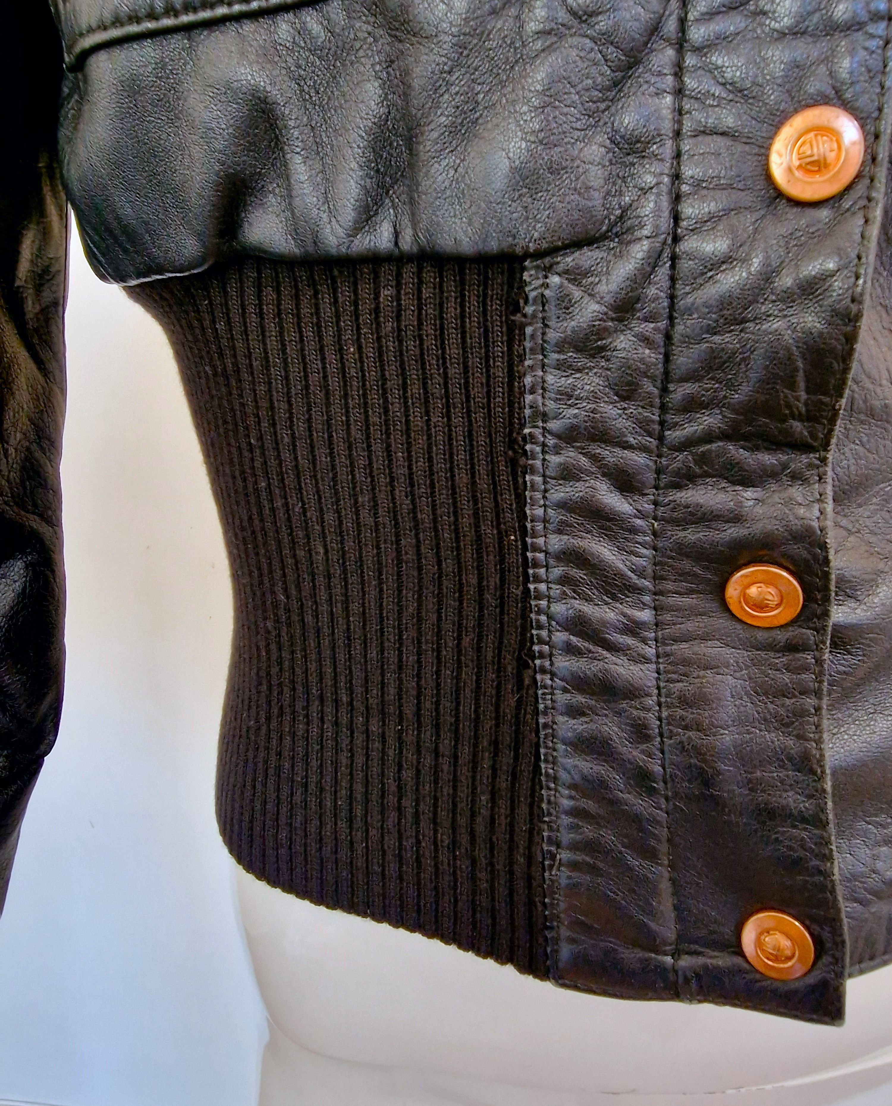 Jean Paul Gaultier Jean Paul Gaultier F/W 1995 Virus Leather XS Small Jacket Size S / US 4 / IT 40 - 4 Thumbnail