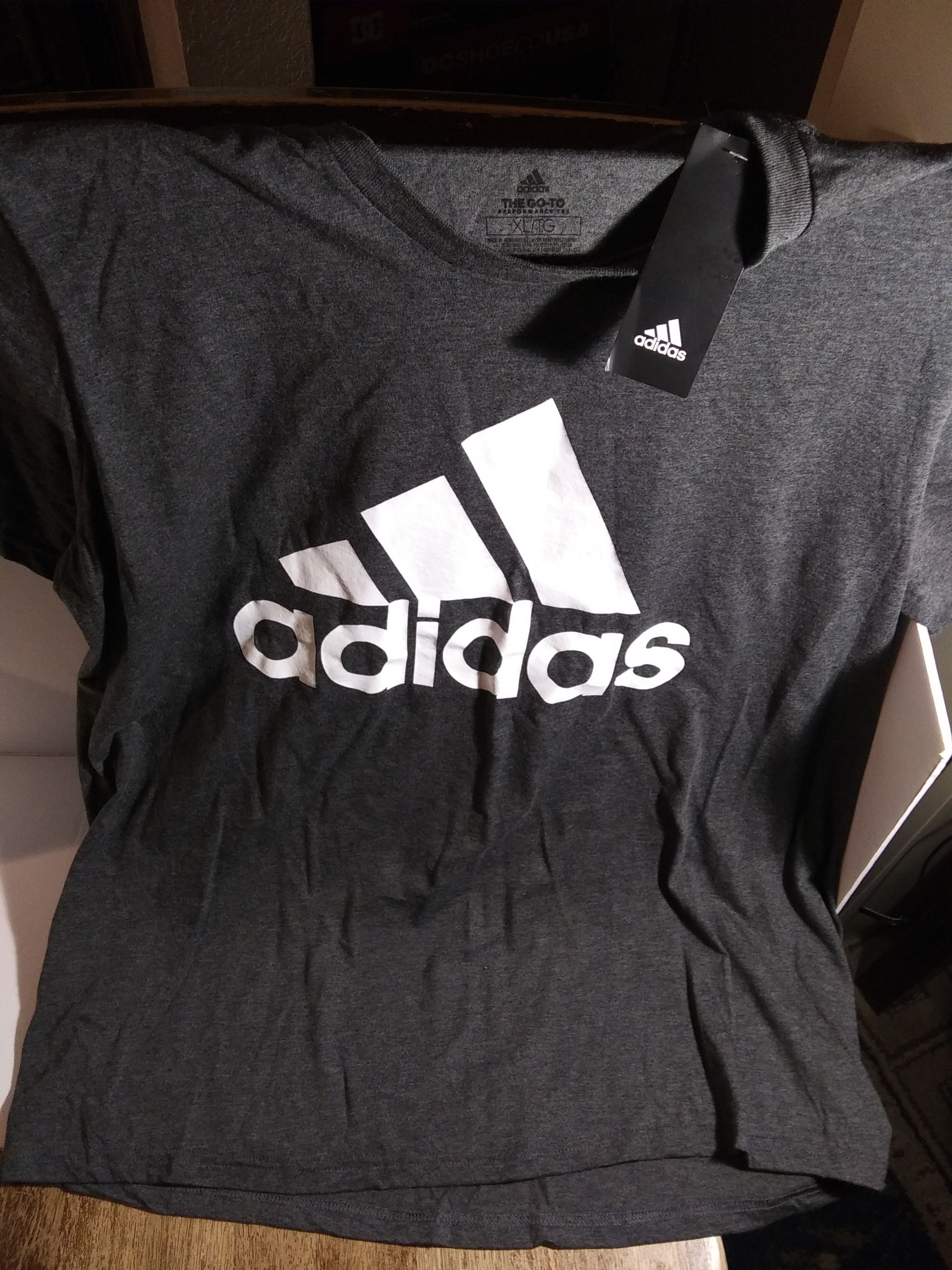 Adidas Adidas Heather Grey T-Shirt Size US XL / EU 56 / 4 - 5 Thumbnail