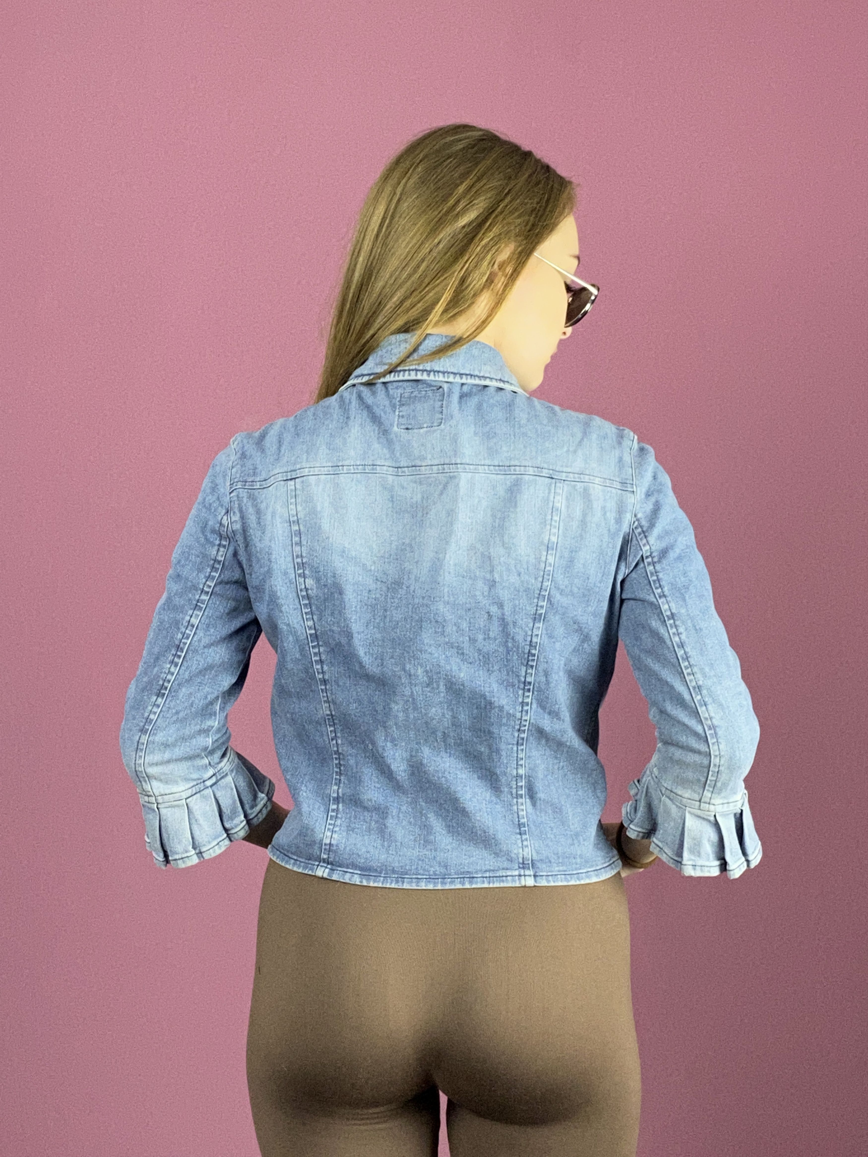 Moschino Moschino Jeans Vintage Women's Jean Jacket - Size US 8 / M Size M / US 6-8 / IT 42-44 - 3 Thumbnail