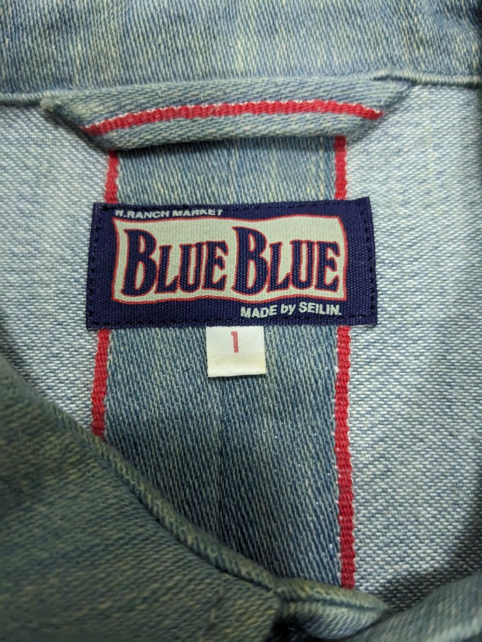 Blue Blue Japan CHORE JACKET BLUE BLUE JAPAN HICKORY BLUE DENIM INDIGO Size US S / EU 44-46 / 1 - 2 Thumbnail