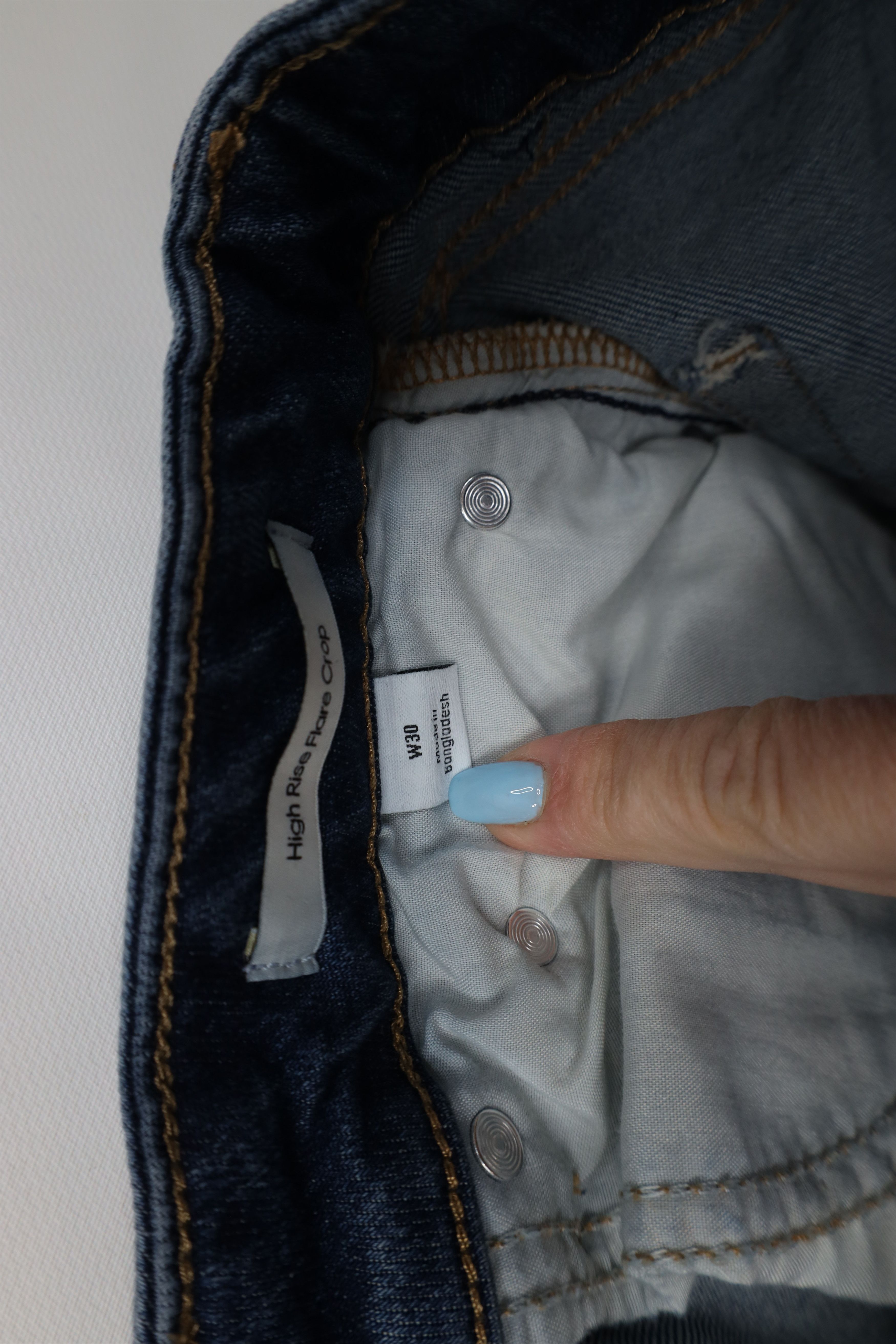 Calvin Klein Vintage 90s Y2K Calvin Klein Wide Leg Denim Jeans Blue Size 30" / US 8 / IT 44 - 9 Thumbnail